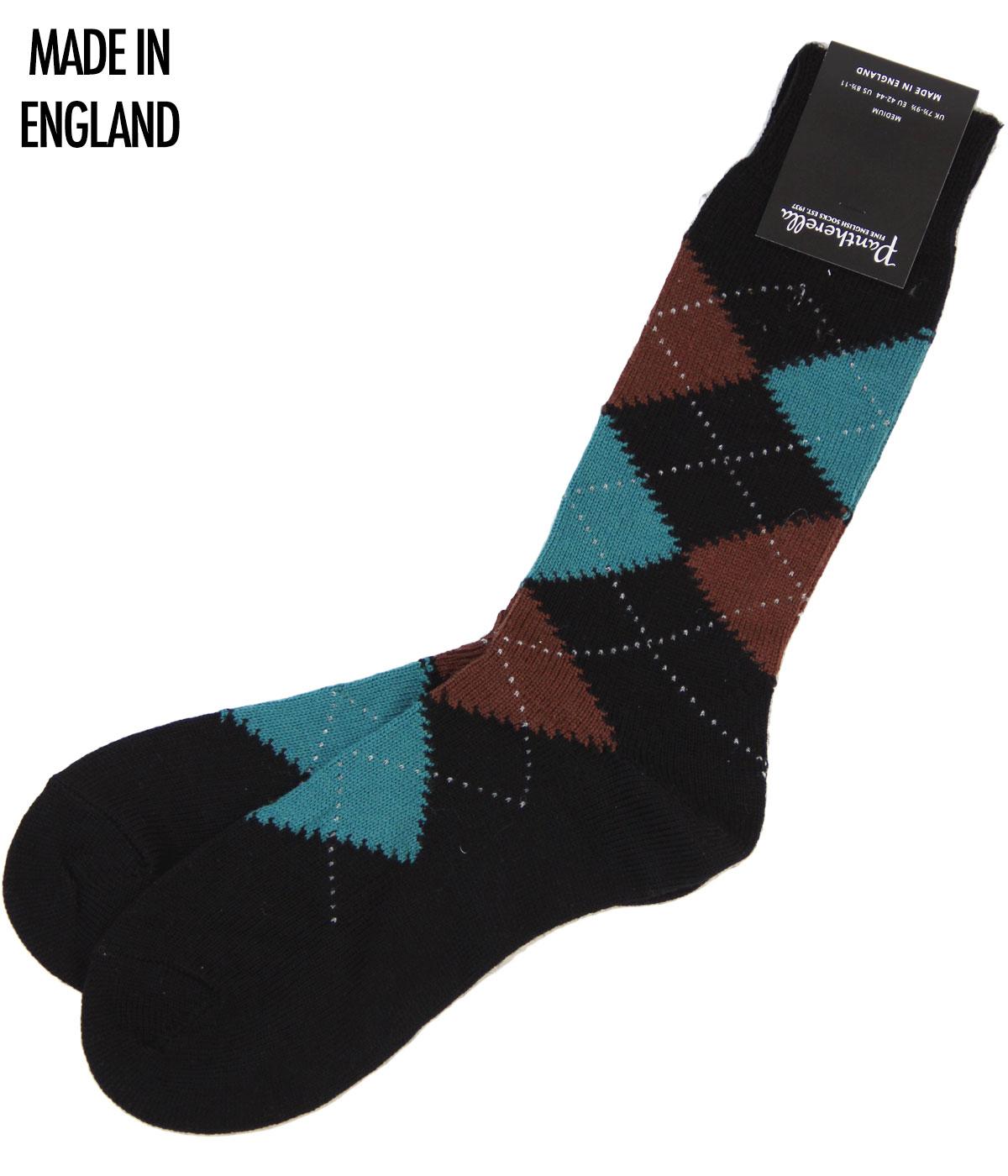 + Racton PANTHERELLA Mod Argyle Chunky Knit Socks