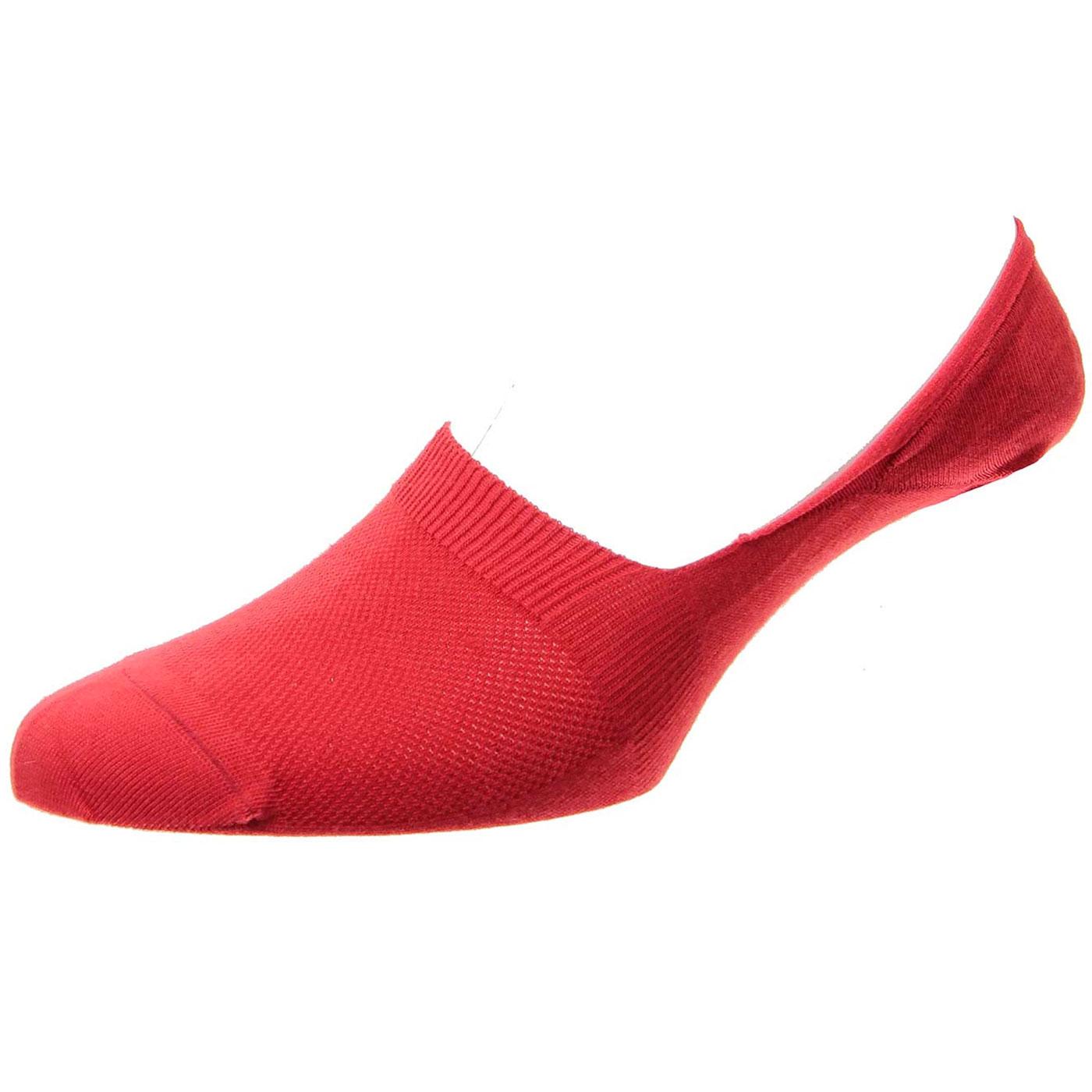 + Seville PANTHERELLA Retro Invisible Socks - Red