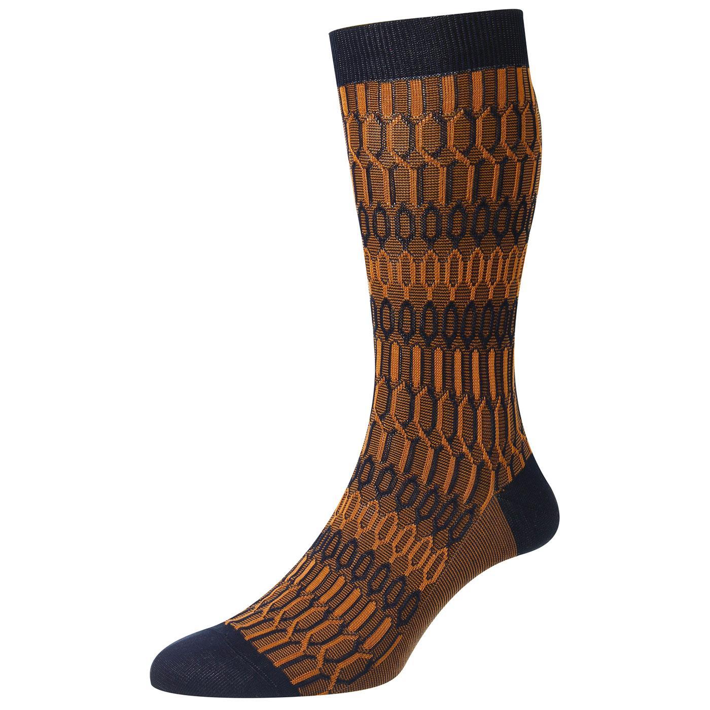 +Islington Pantherella Texture Jacquard Socks N/C