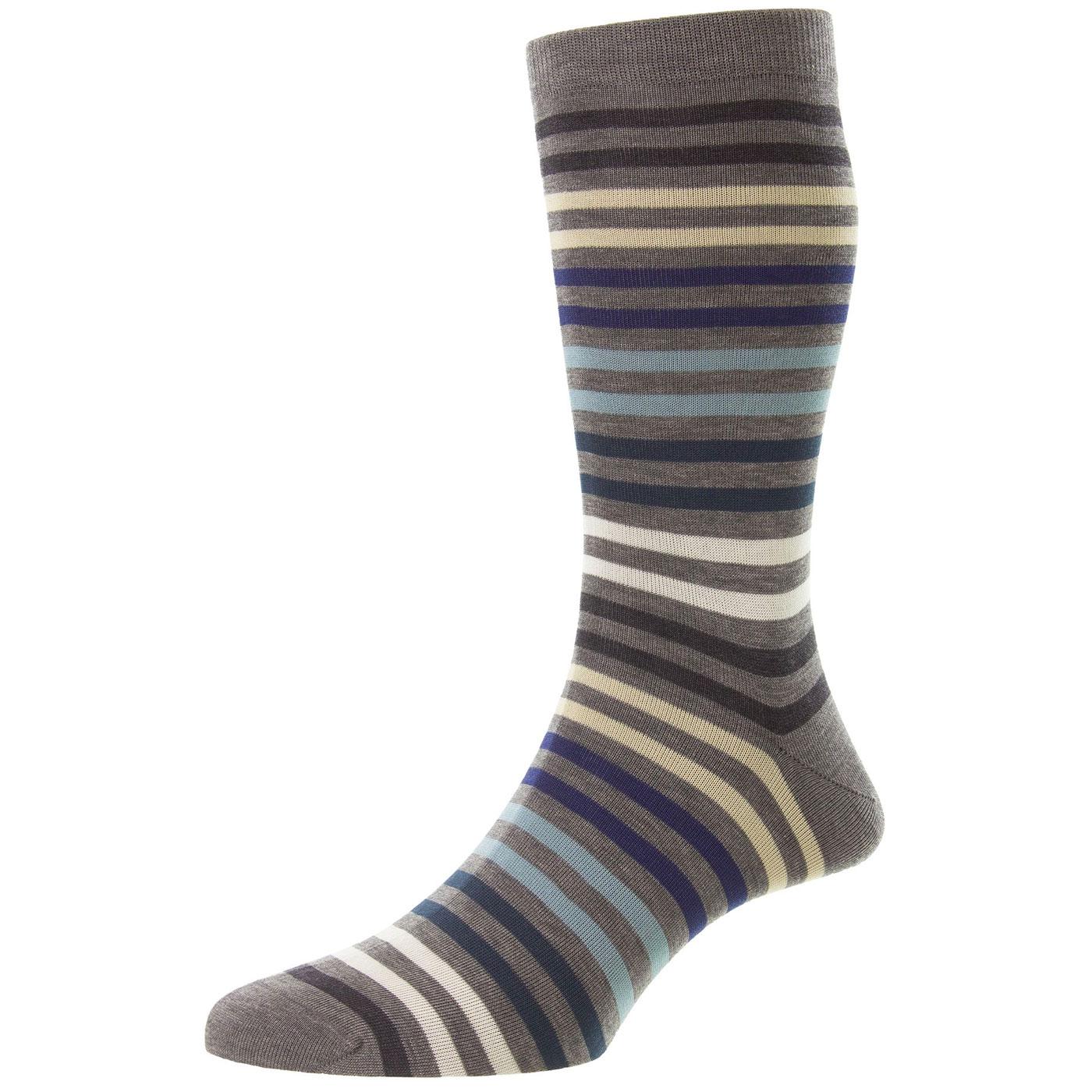 + Kilburn PANTHERELLA Men's Retro Striped Socks G