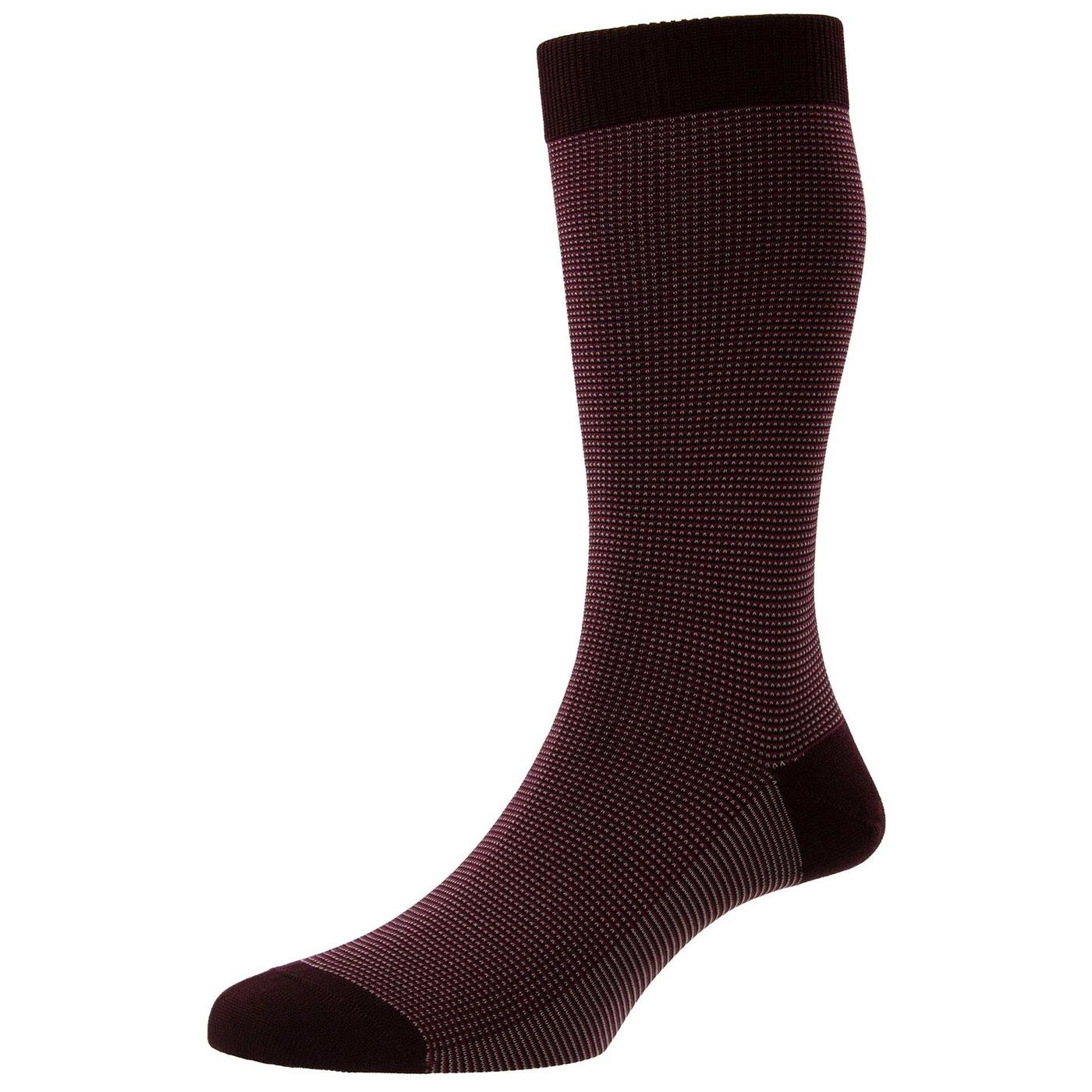 +Tewkesbury Pantherella Retro Birdseye Dot Socks B