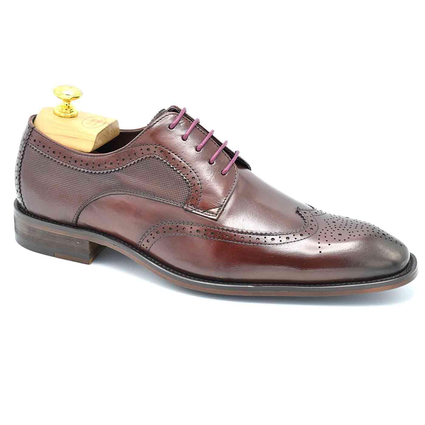 Gerard Paolo Vandini Mod Wingtip Brogues (Wine)