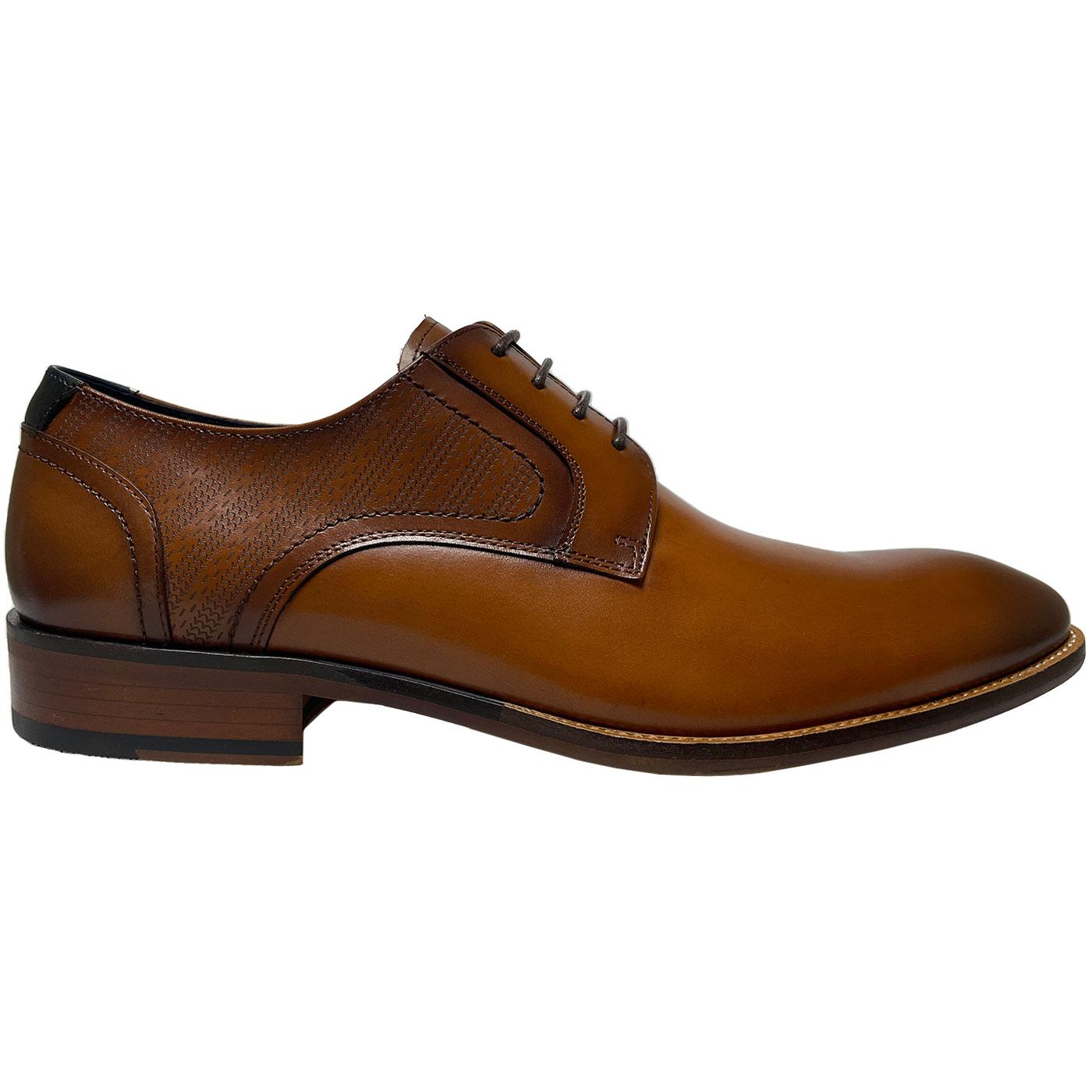 Melbury Paolo Vandini Tan Leather Derby Shoes