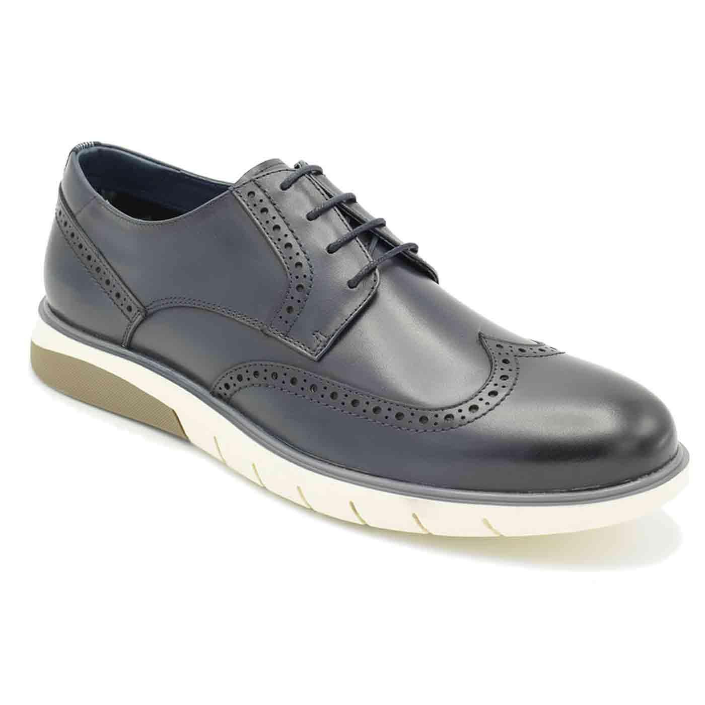 Newbridge Paolo Vandini Sport Casual Brogues Navy