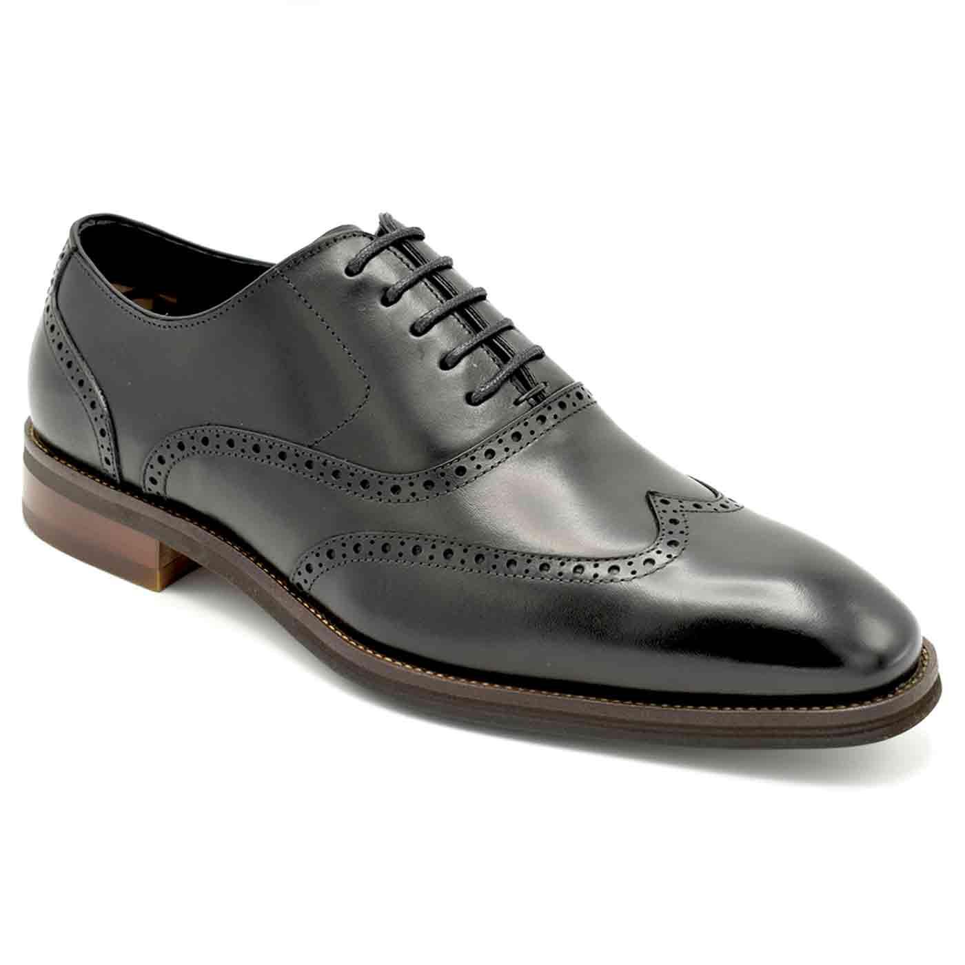 Newtown Paolo Vandini Oxford Wingtip Brogues Black