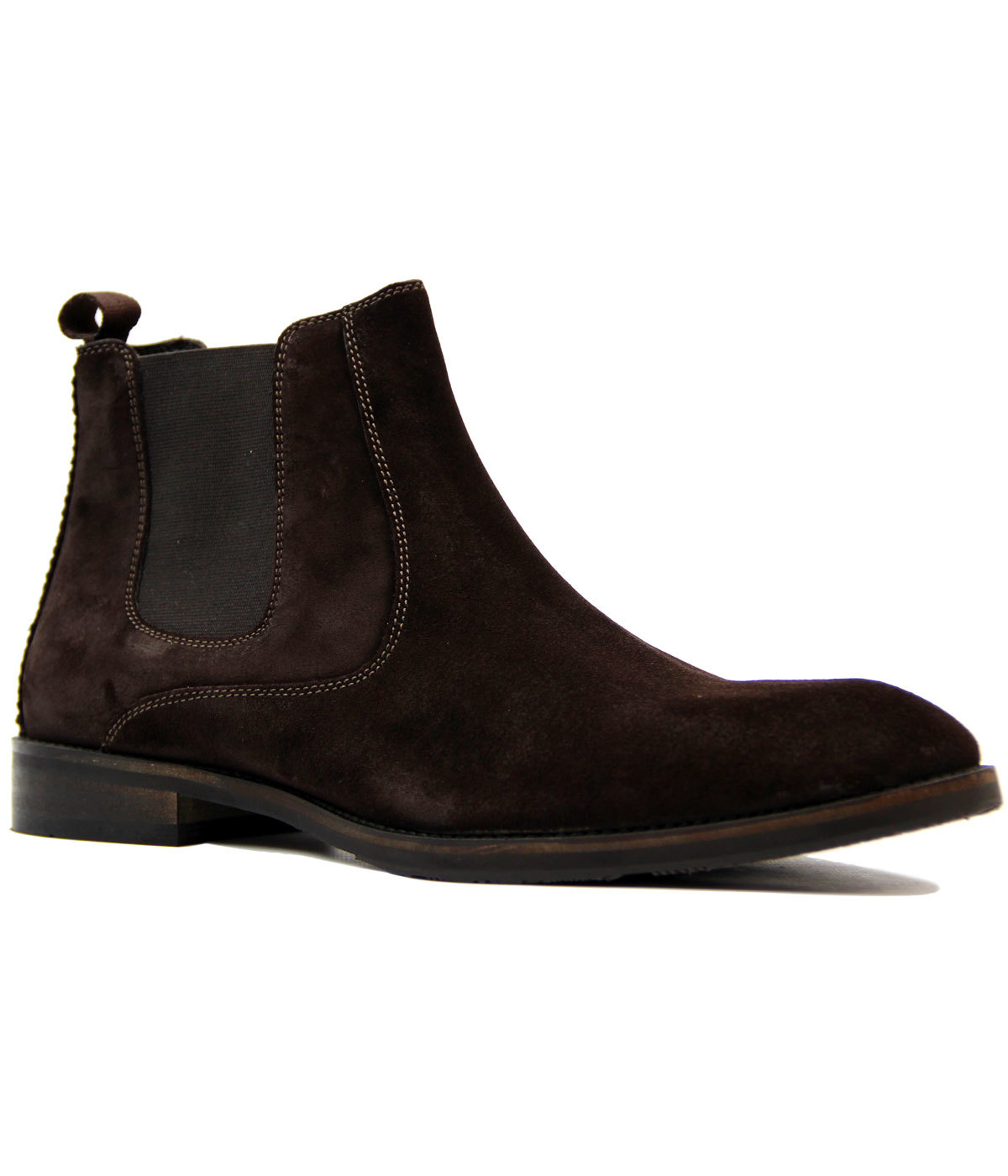 Pulford PAOLO VANDINI 60s Mod Suede Chelsea Boots