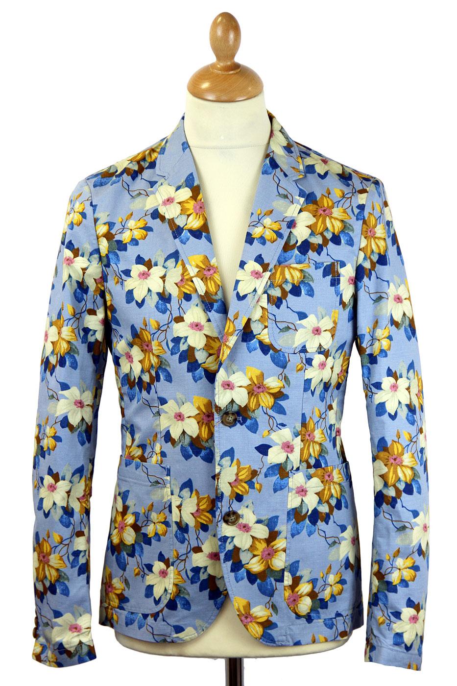 ORIGINAL PENGUIN Retro 60s Vintage Floral Blazer