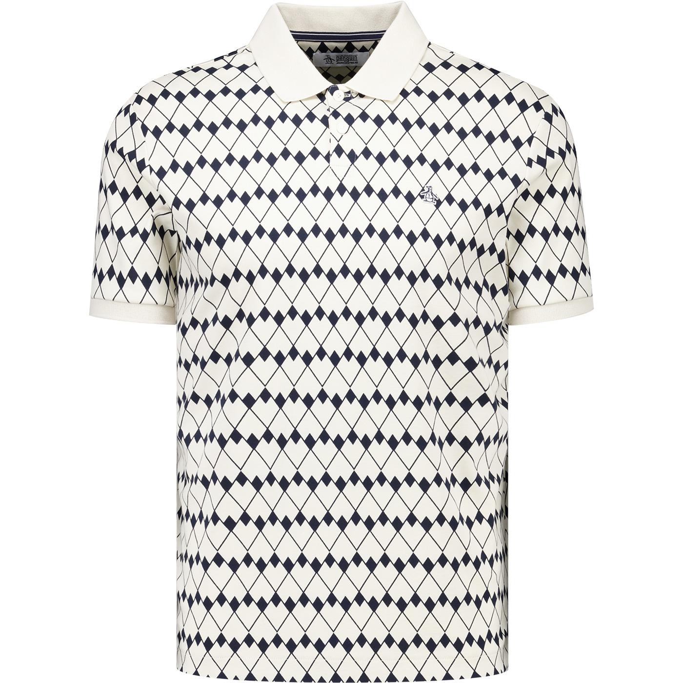 Original Penguin  AOP Geo Flags Interlock Polo B