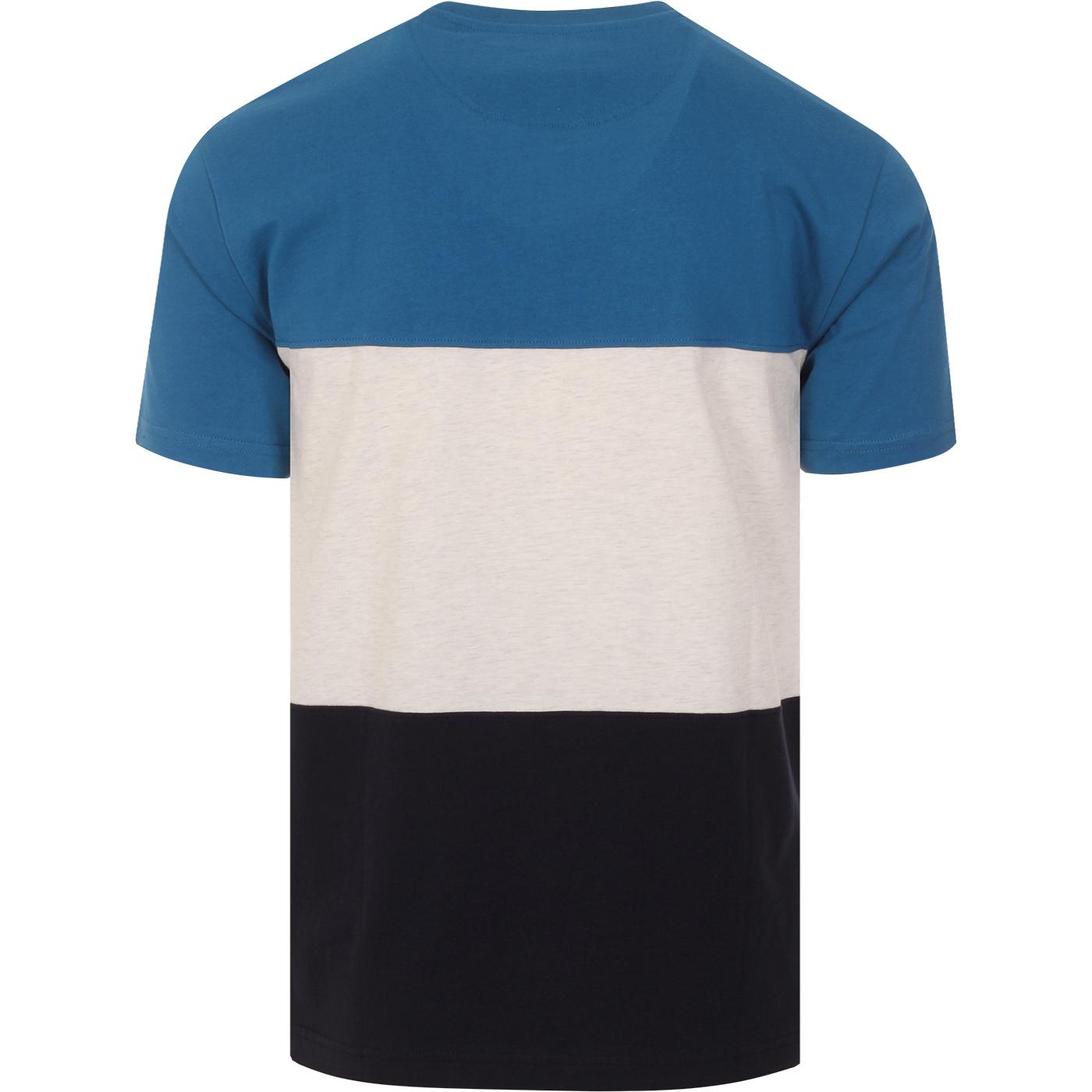 ORIGINAL PENGUIN Retro 90s Colour Block Tee Blue Sapphire