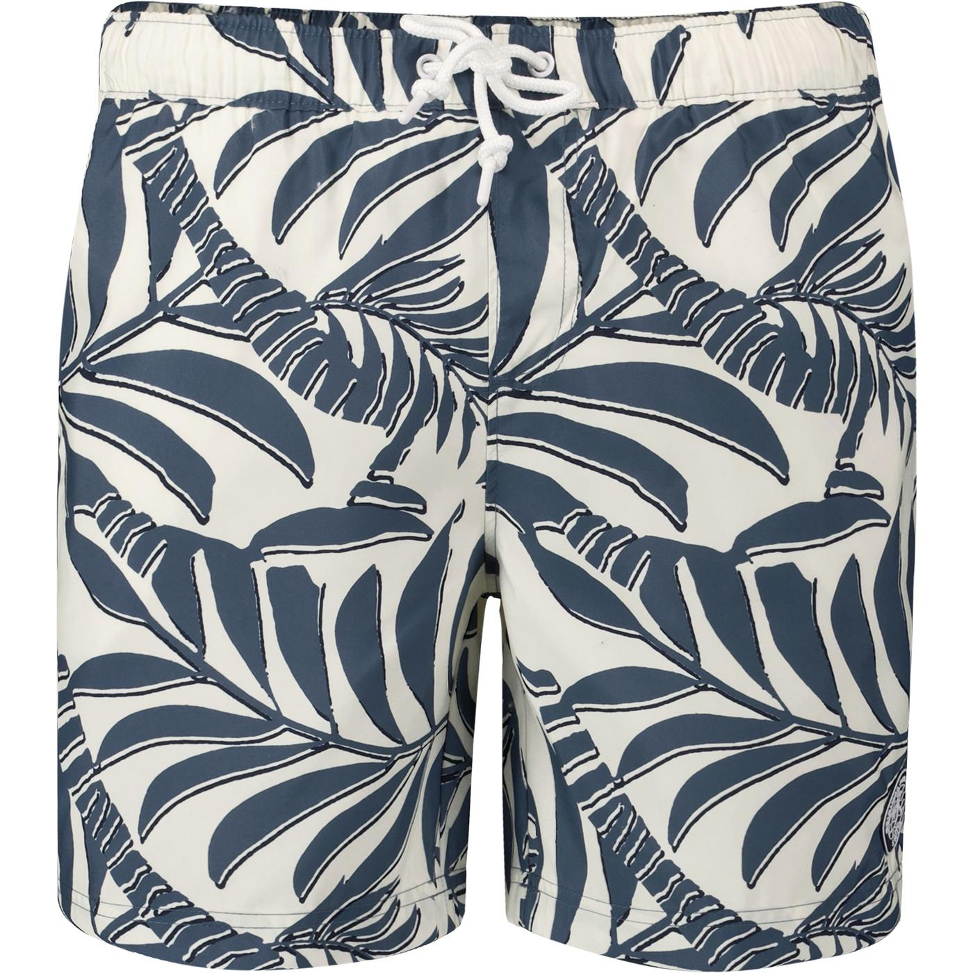 ORIGINAL PENGUIN Palm Leaf Swim Shorts BARELY BLUE
