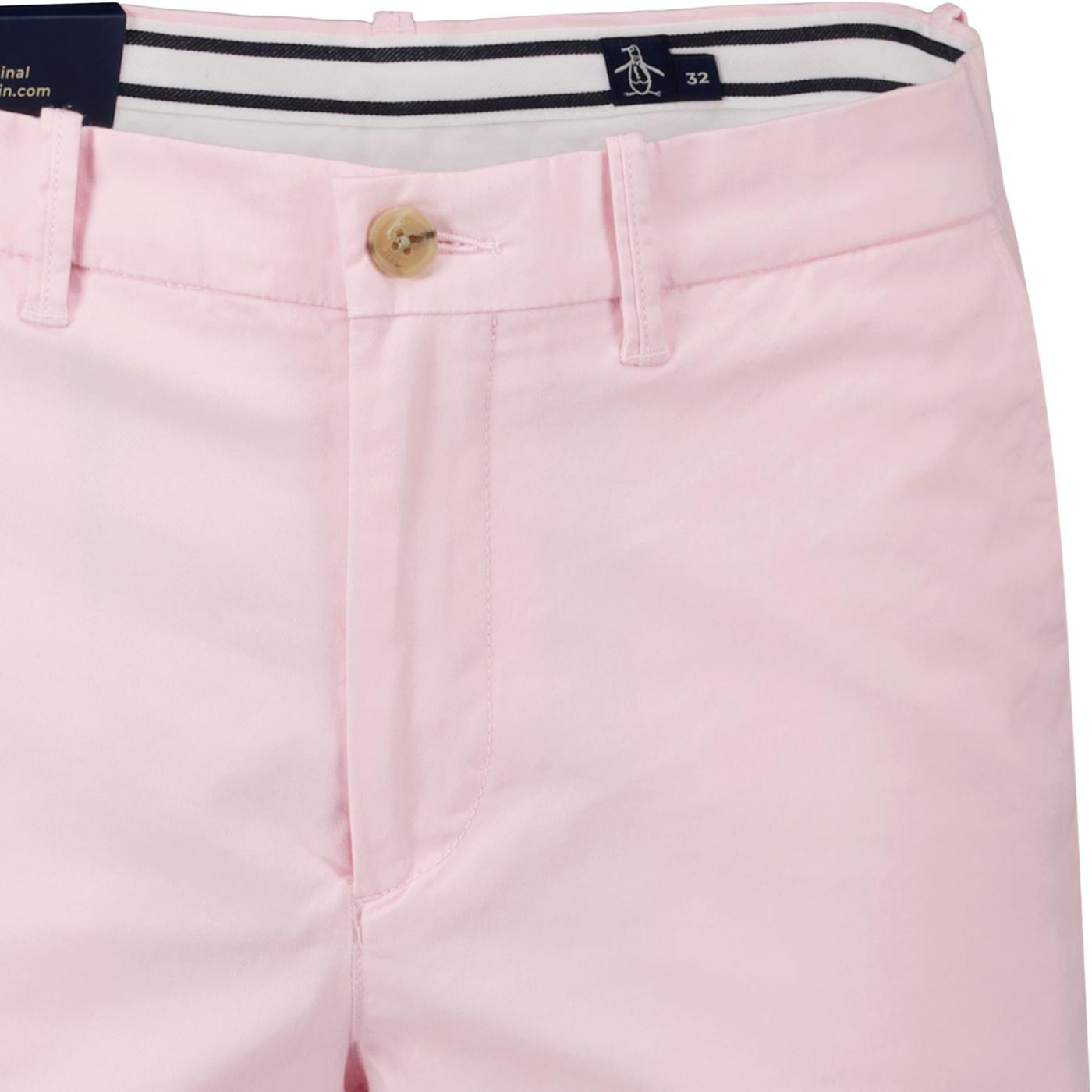 ORIGINAL PENGUIN Men's Retro Slim Chino Shorts Parfait Pink