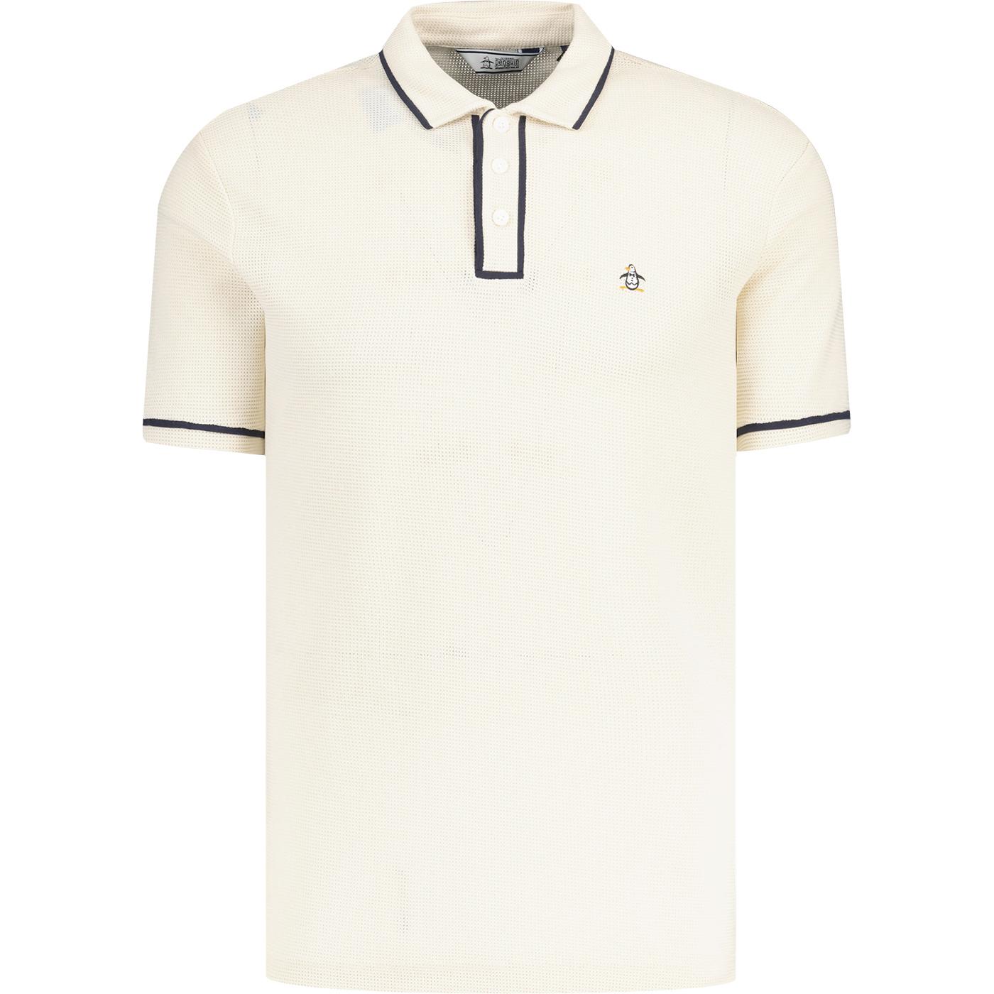 Earl Original Penguin Archive Mesh Polo Shirt B