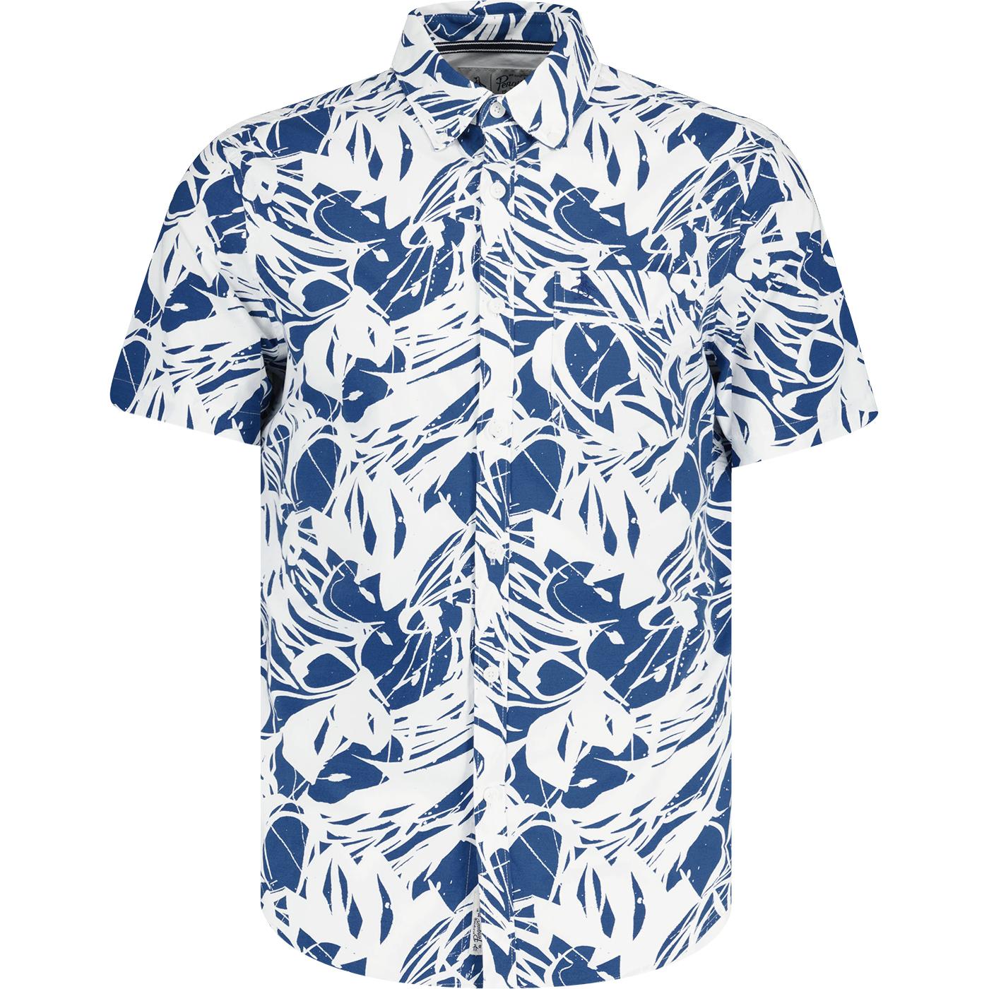 Original Penguin Retro 50s Floral Cabana Shirt L