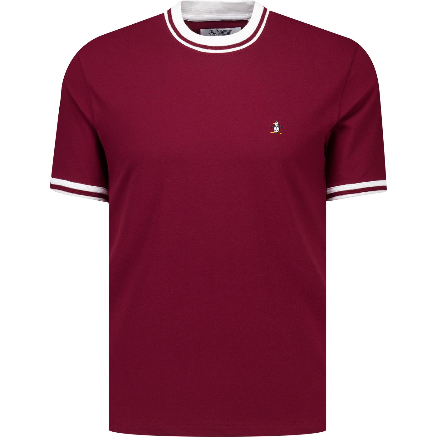 Original Penguin Icons Retro Tipped Pique Tee (C)