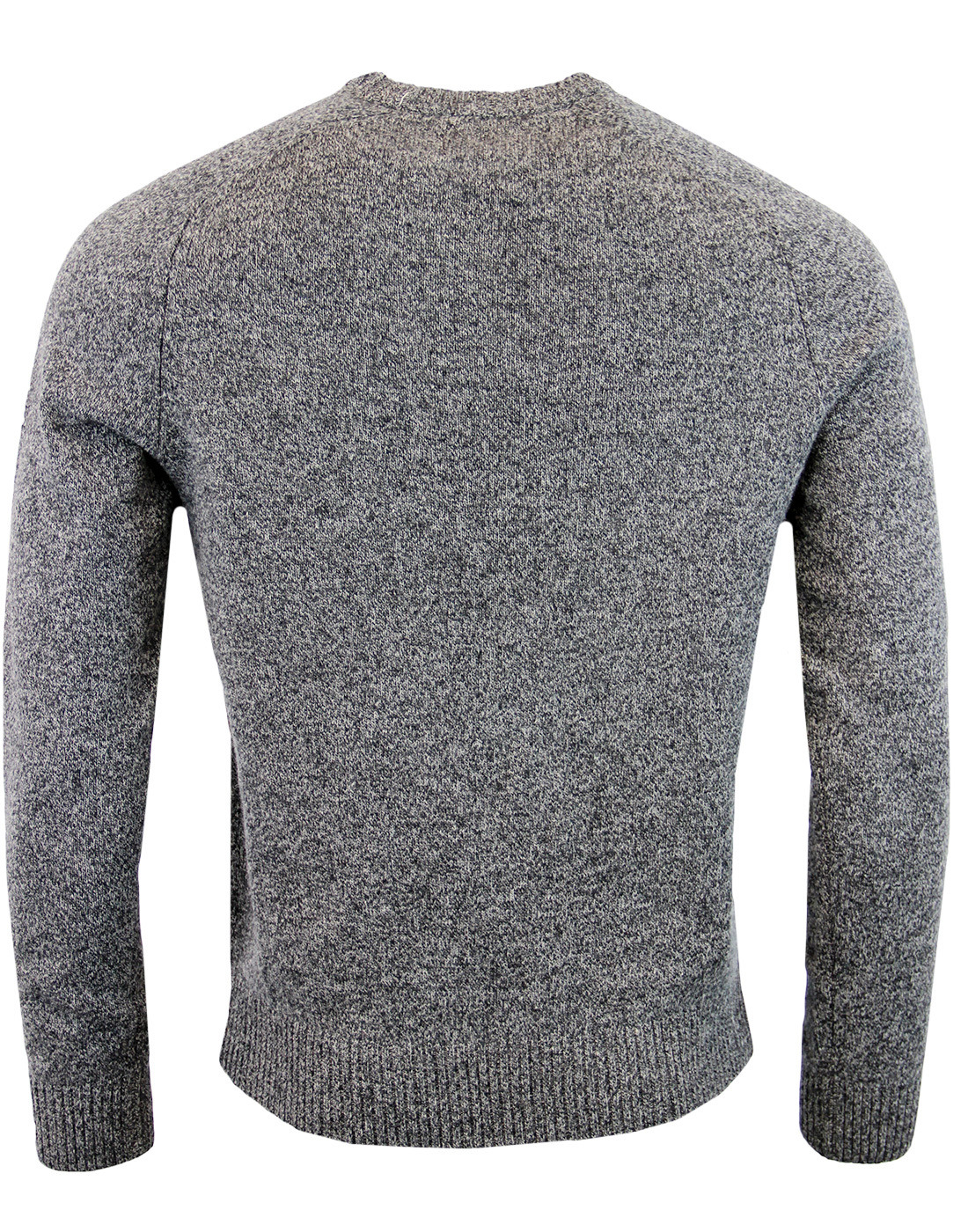 ORIGINAL PENGUIN Retro Lambswool Crew Neck Jumper in Dark Shadow