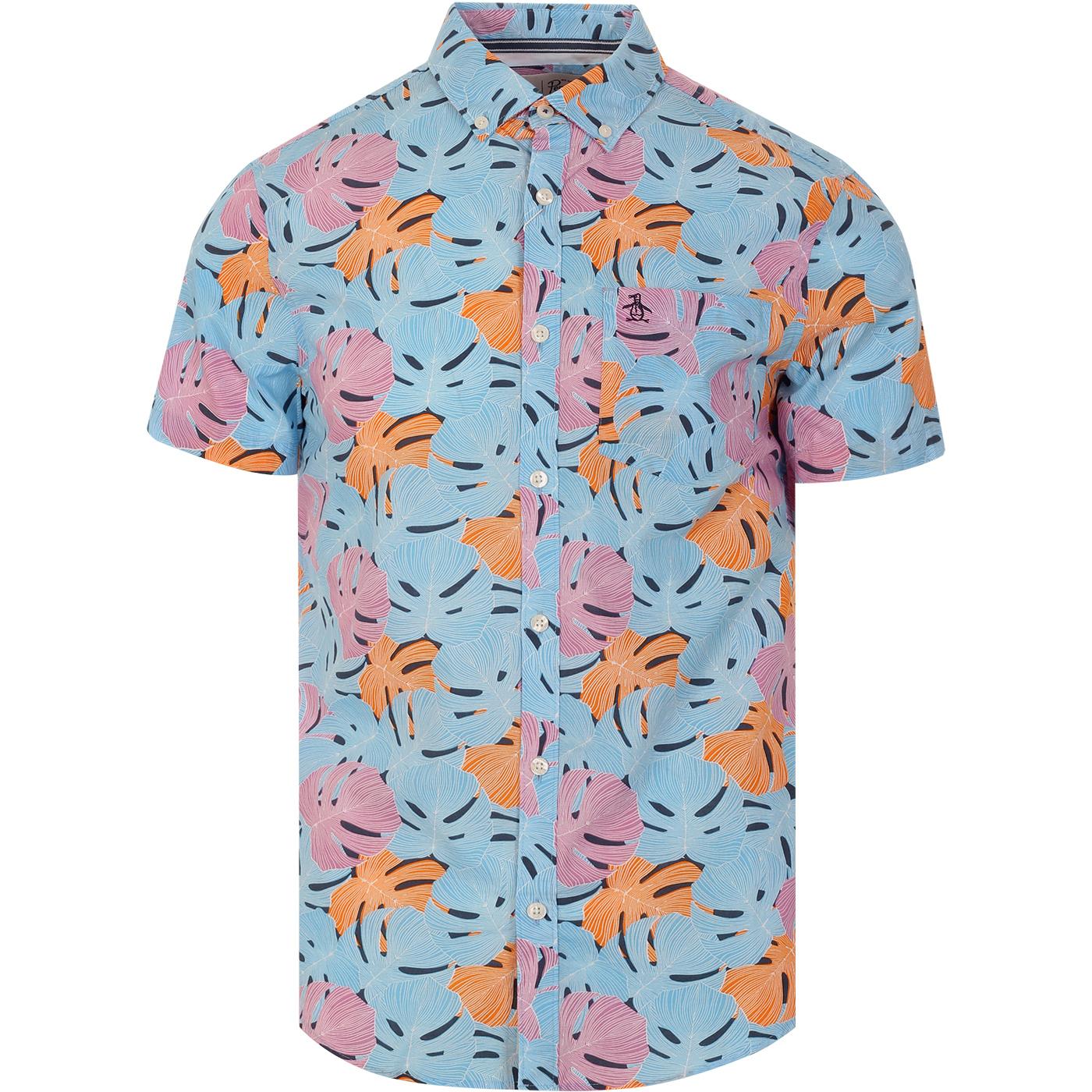 ORIGINAL PENGUIN Retro 80s Tropical Floral Shirt
