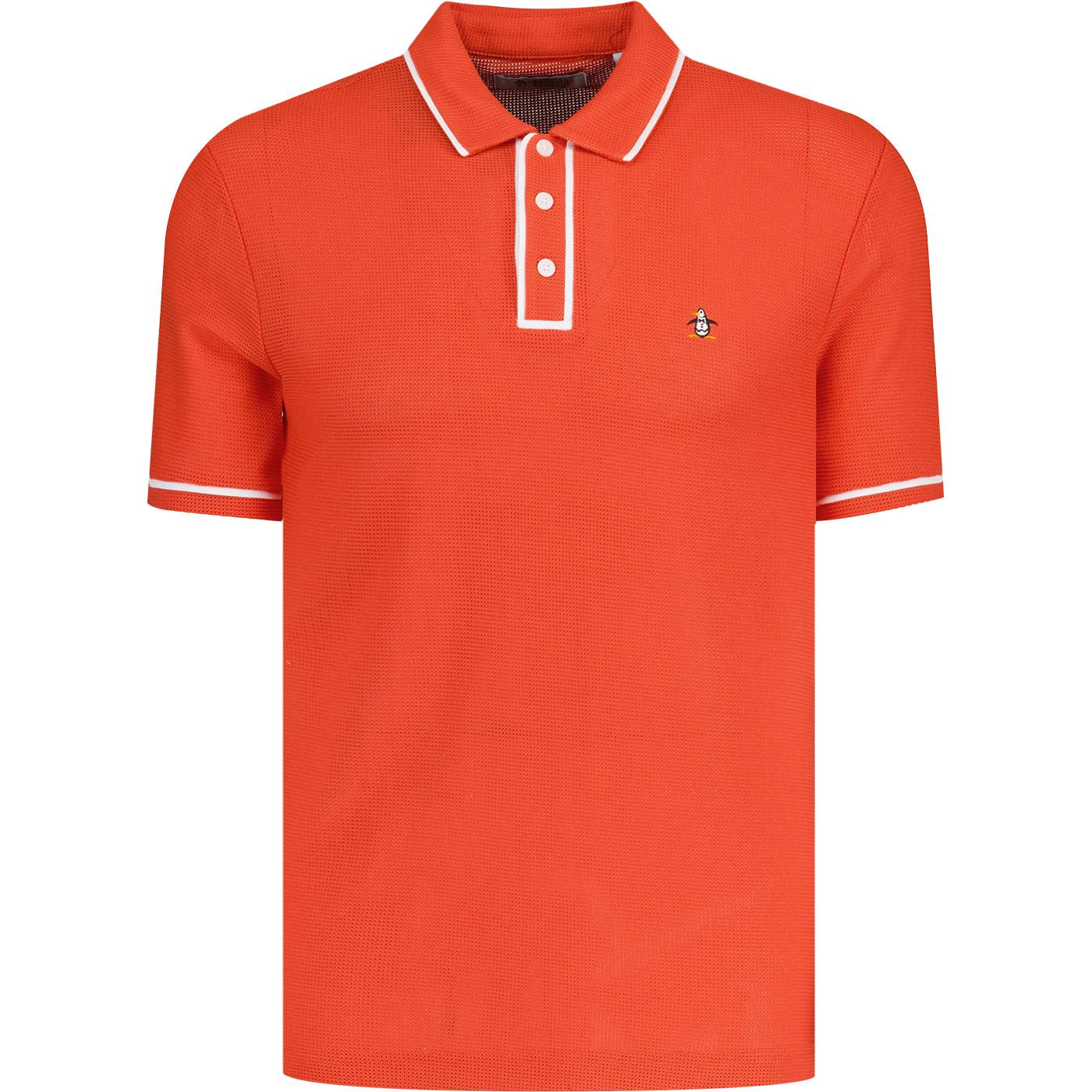 Earl Original Penguin Archive Mesh Polo Shirt (RC)