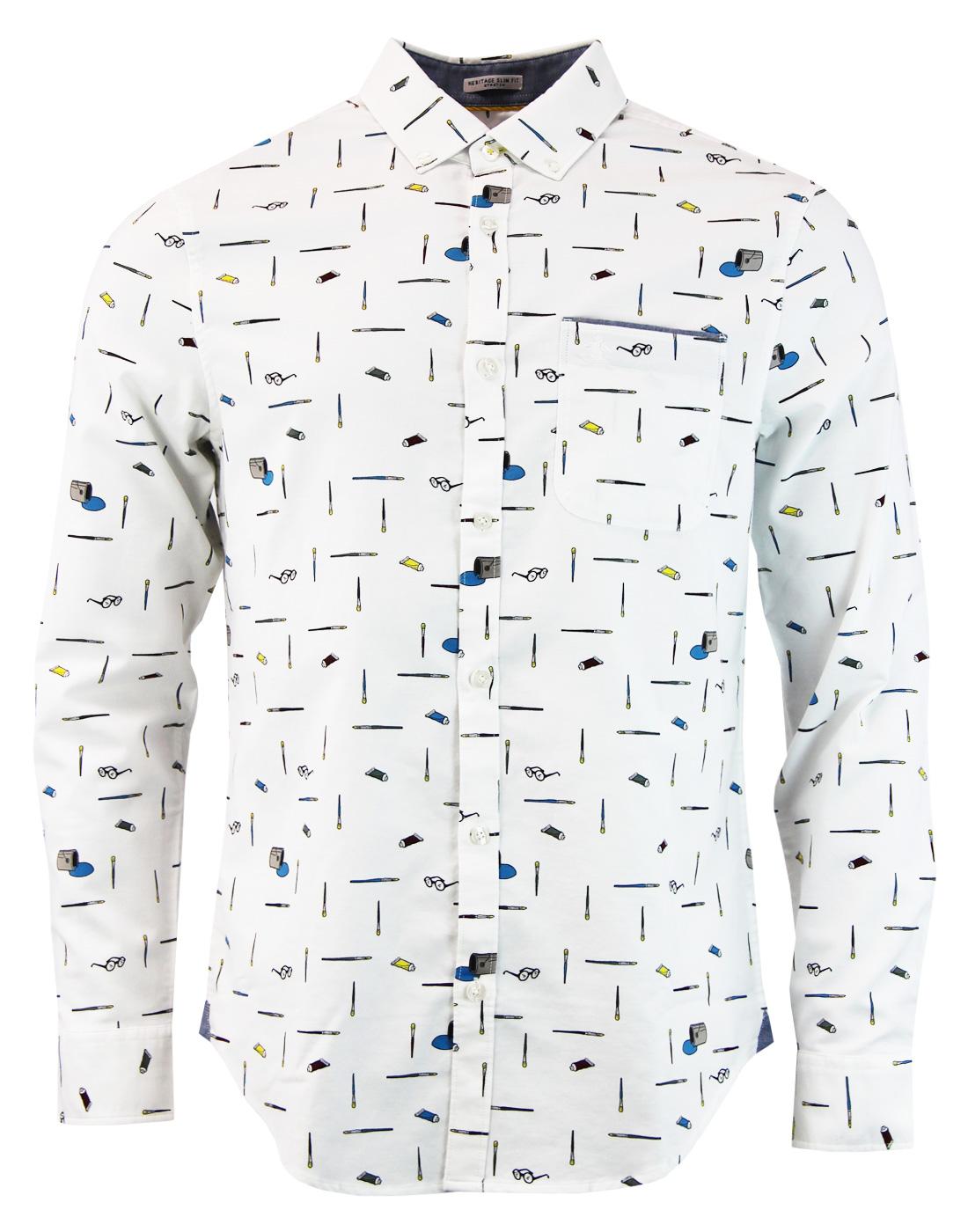 Paintbrush Convo ORIGINAL PENGUIN Retro Mod Shirt