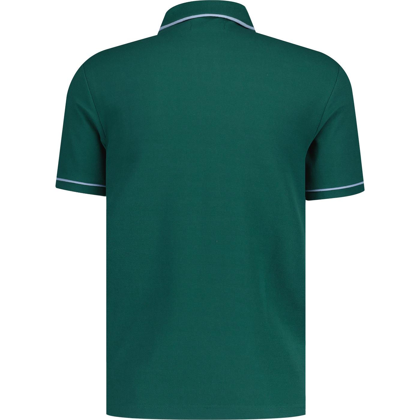 Original Penguin Earl retro Mod Tipped pique Polo shirt June Bug