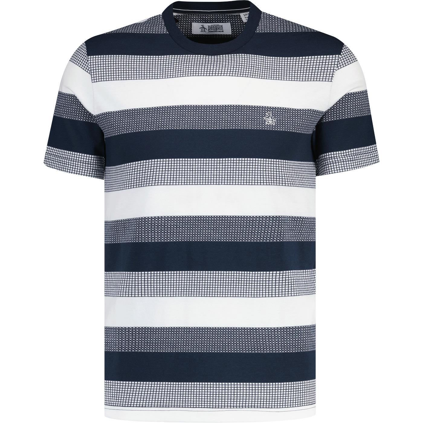 Original Penguin Pique Jacquard Stripe T-shirt DS