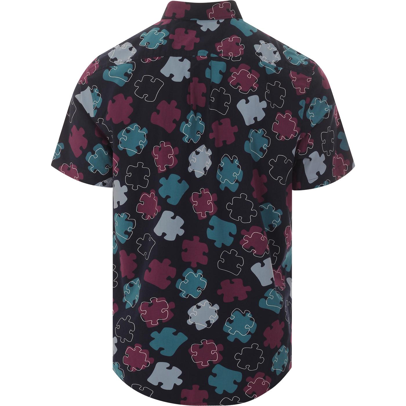 Abstract Puzzle Short Sleeve Shirt