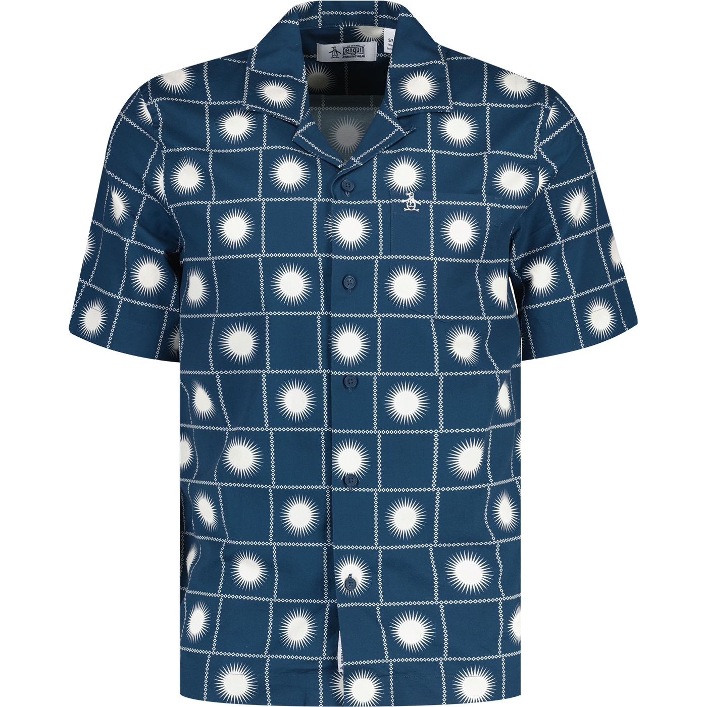 Original Penguin Sunshine Check Dobby Cuban Shirt 