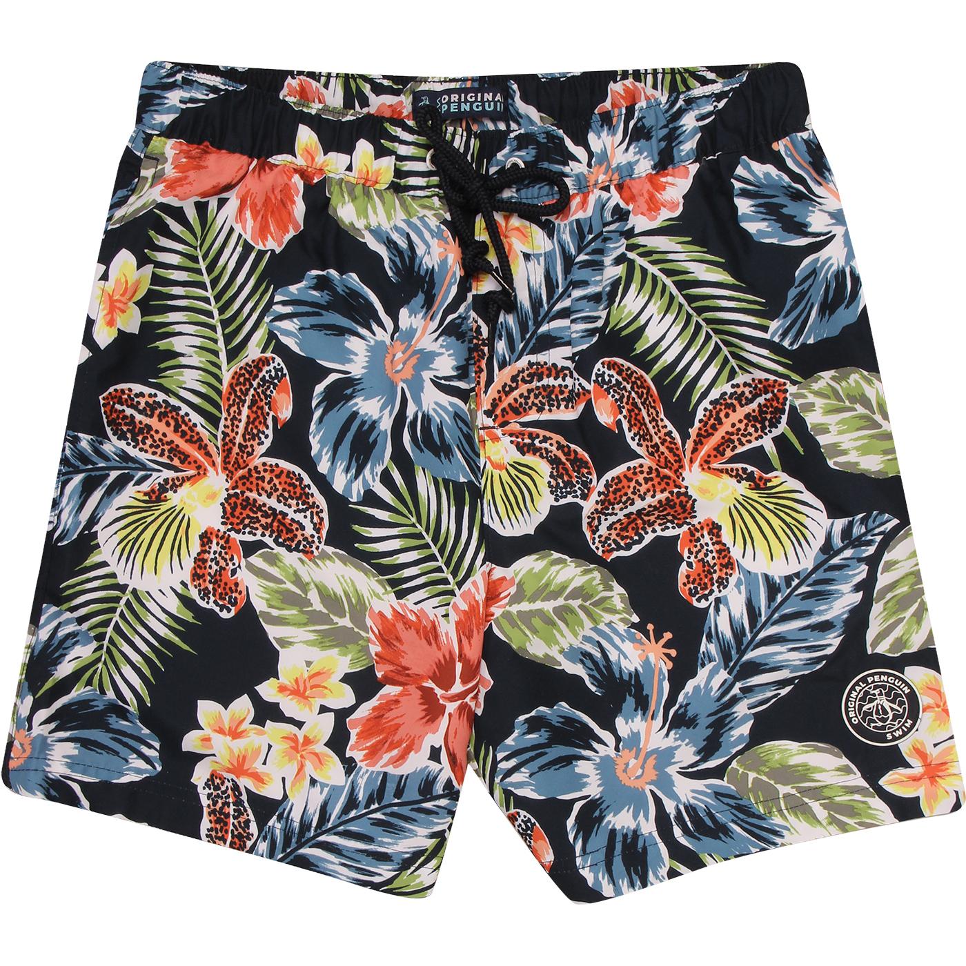ORIGINAL PENGUIN Retro 70s Big Floral Swim Shorts