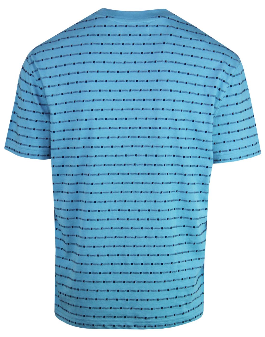 ORIGINAL PENGUIN Men's Retro 8 Bit Jacquard Stripe T-shirt