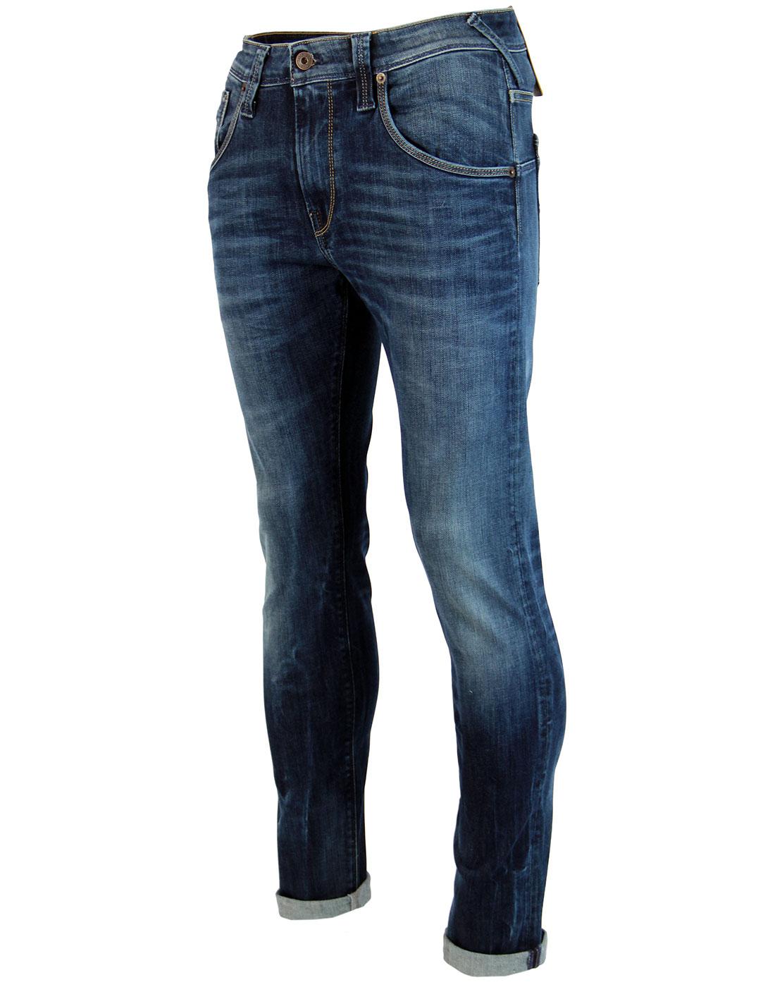 PEPE JEANS LONDON Zinc Retro Indie Tru Blu Denim Slim Leg Jeans
