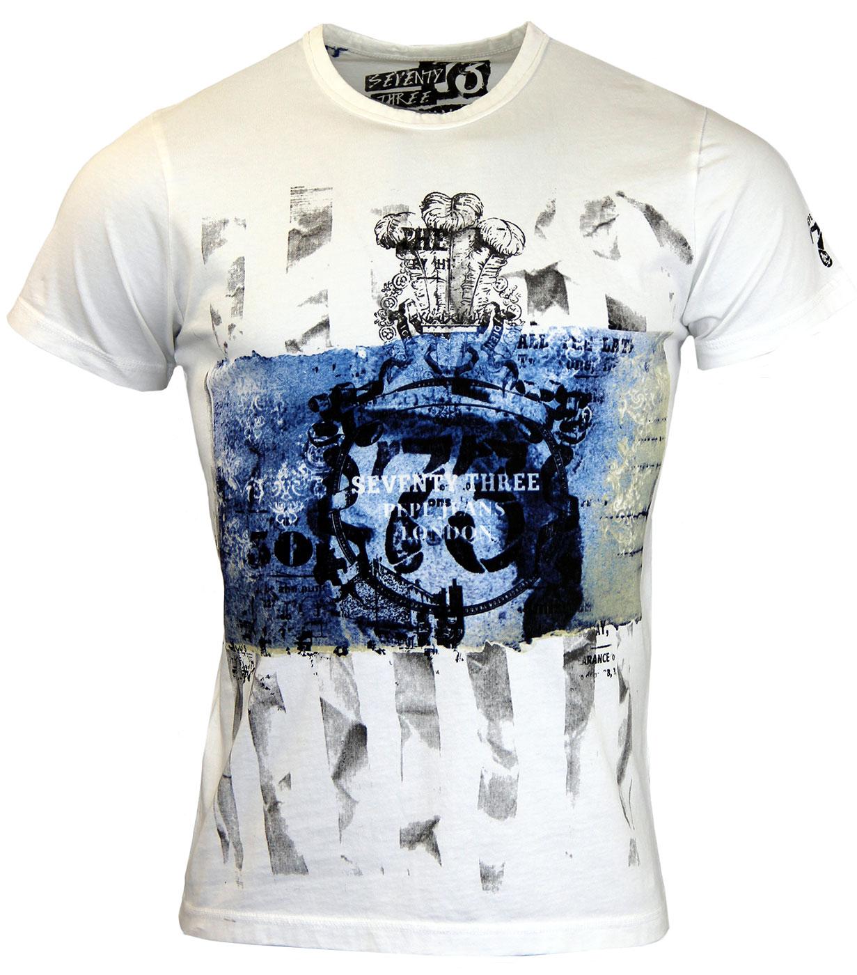 PEPE JEANS Turnpike Retro Indie Crest Logo T-Shirt in White