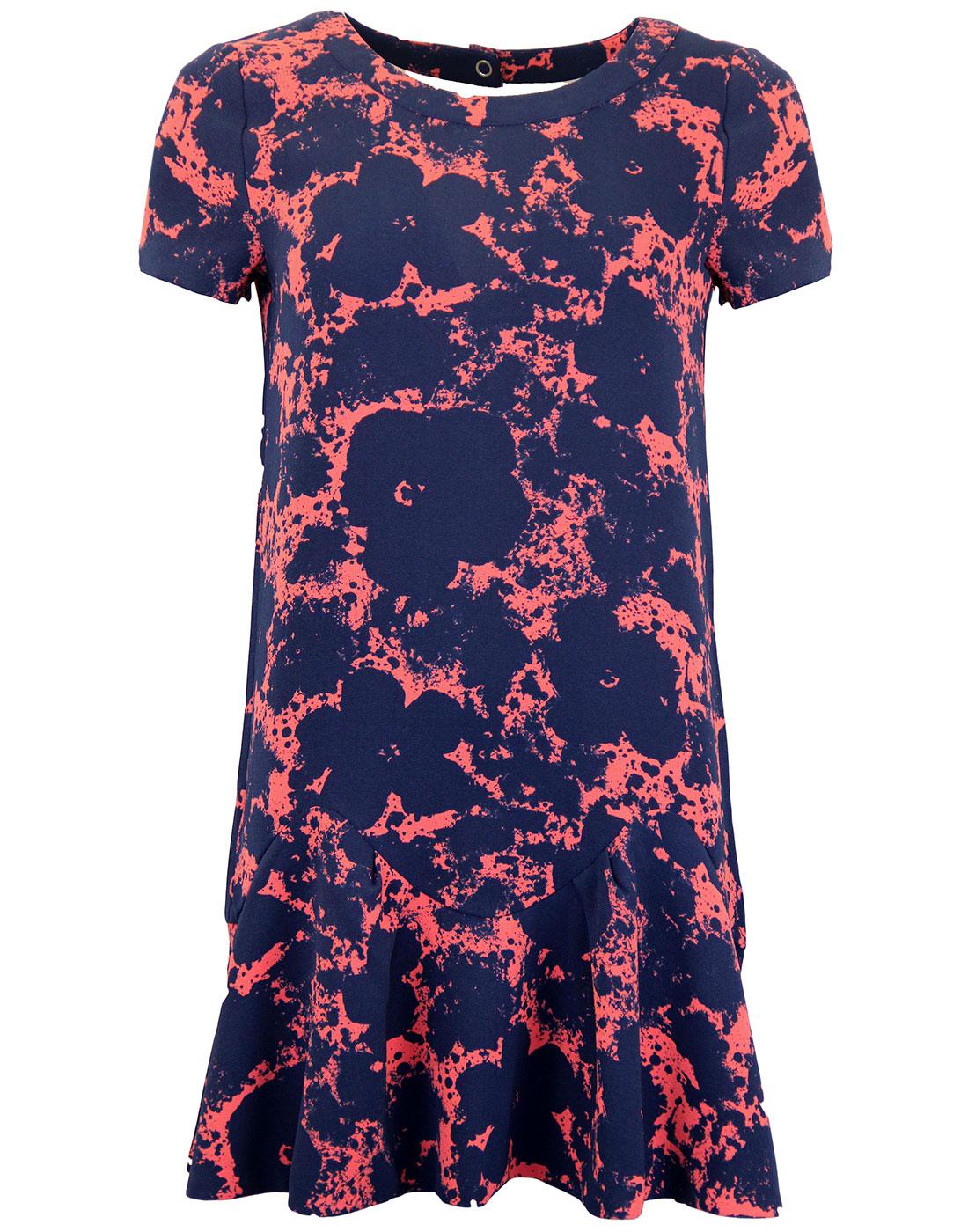 ANY WARHOL By PEPE JEANS Astoria Retro 1960s Floral Print Dress