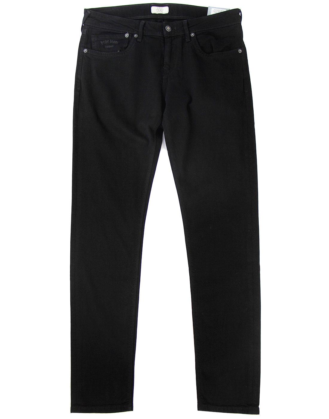 Hatch PEPE Retro Mod Slim Fit Black Denim Jeans