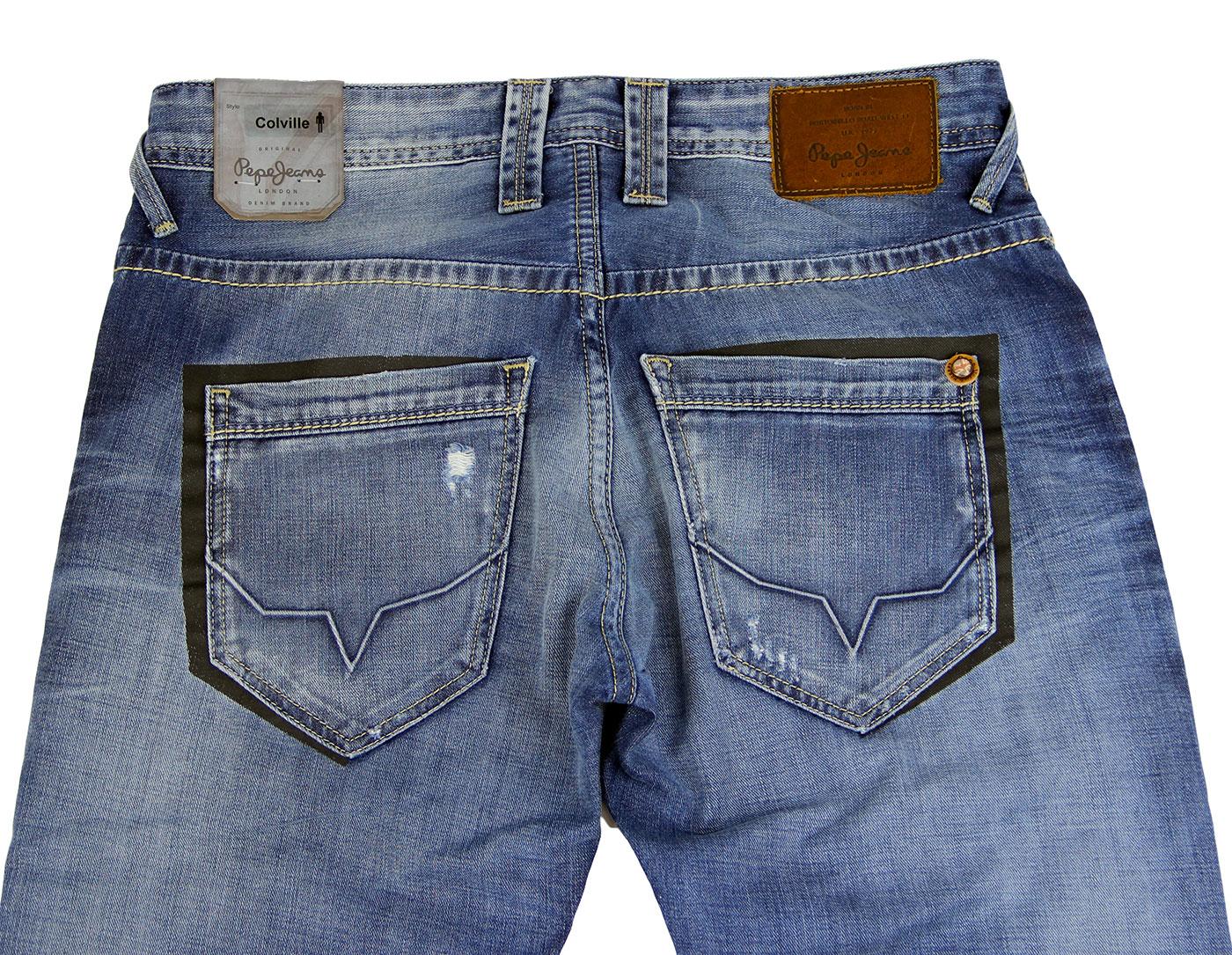 PEPE JEANS Colville Retro Indie Vintage Wash Slim Tapered Jeans