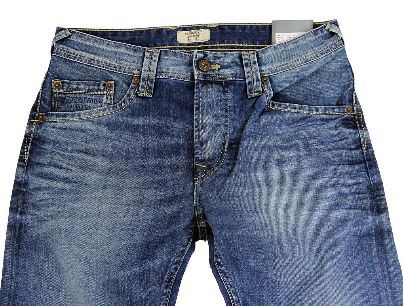 PEPE JEANS Colville Retro Indie Vintage Wash Slim Tapered Jeans