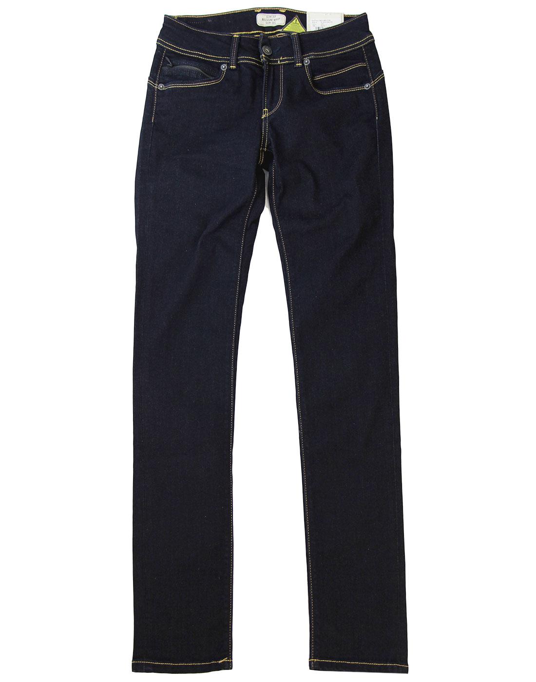 PEPE JEANS New Brooke Retro 60s Dark Denim Skinny Jeans