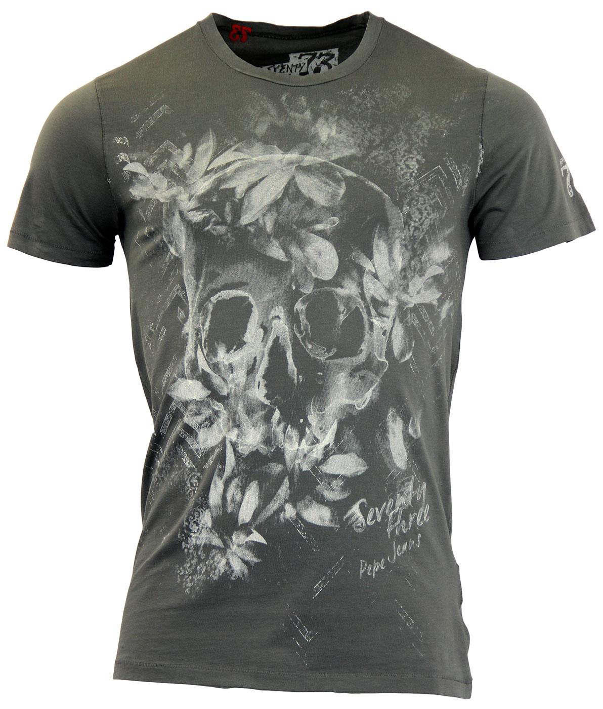 Gloucester PEPE JEANS Indie Painted Skull T-Shirt