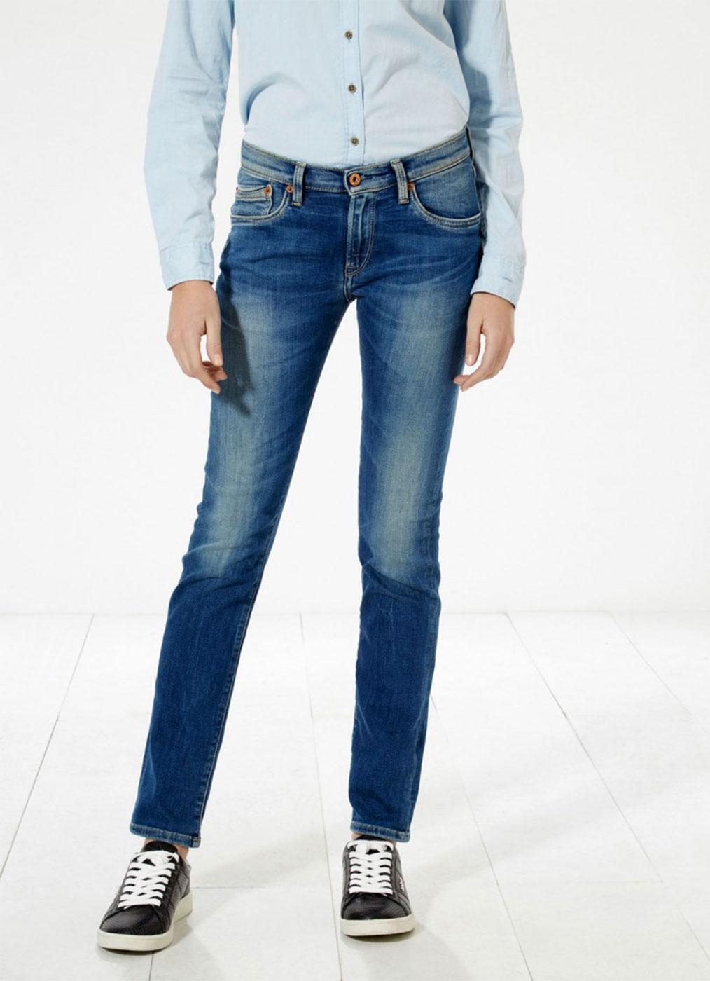 Victoria PEPE JEANS High Waist Slim Leg Jeans E62