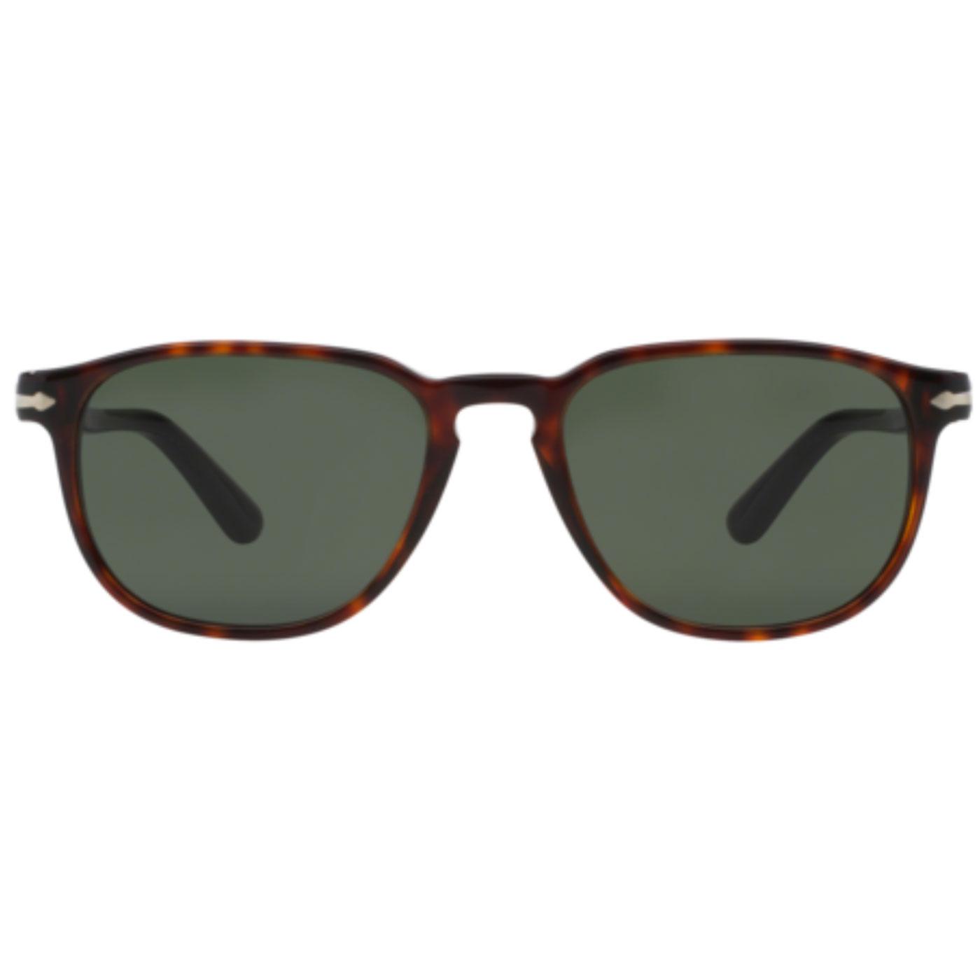 PERSOL Men's Retro 50s Squared Sunglasses in Havana