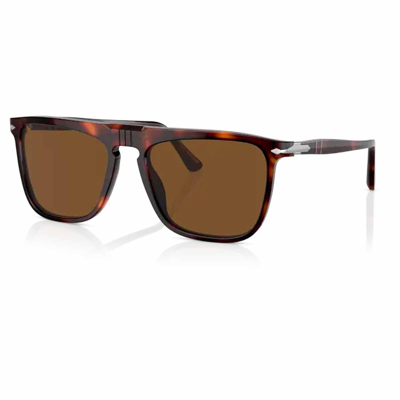PERSOL PO3225S Polarised Square Sunglasses (H/PB)
