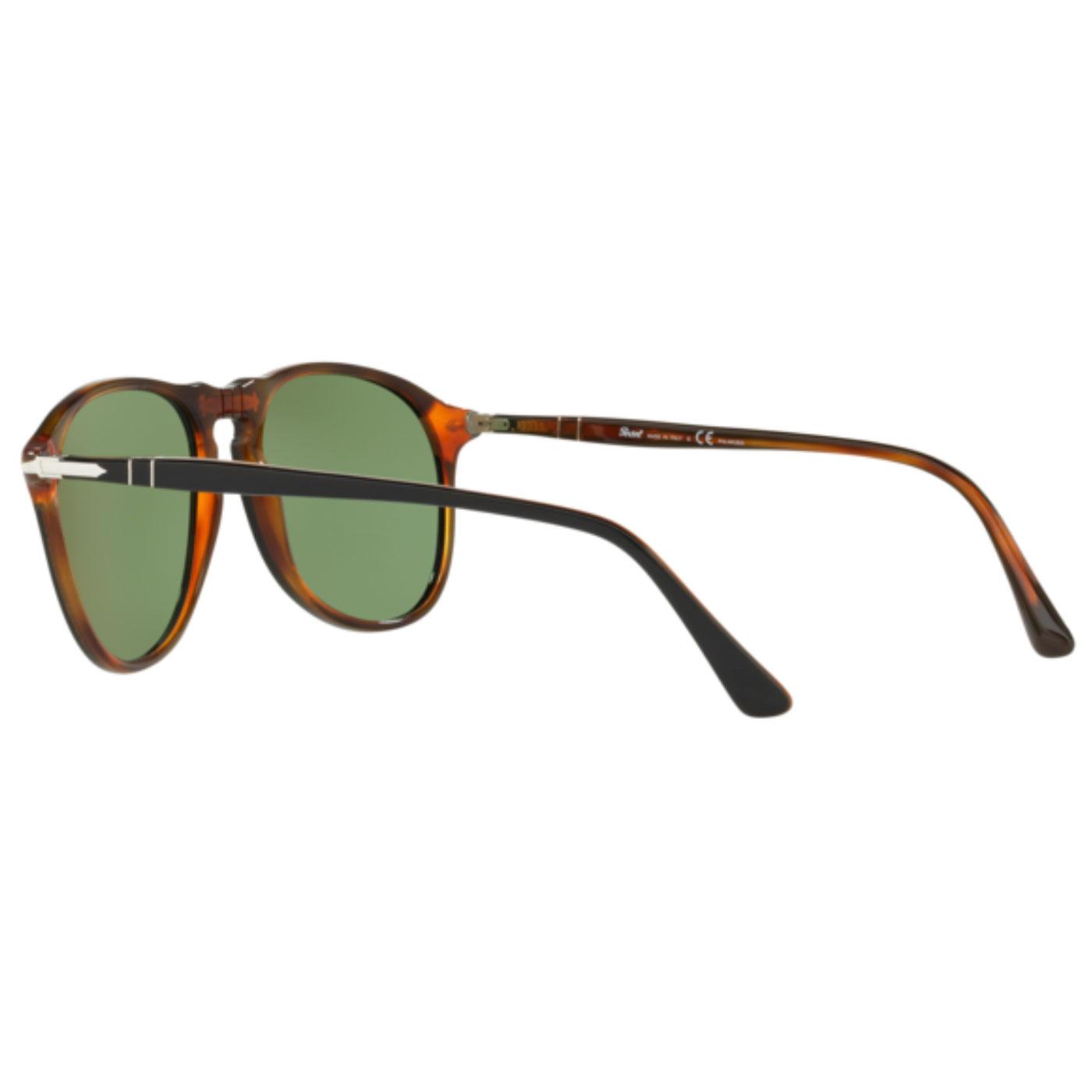 PERSOL 649 Series Mod 2-Tone Polarised Sunglasses in Black