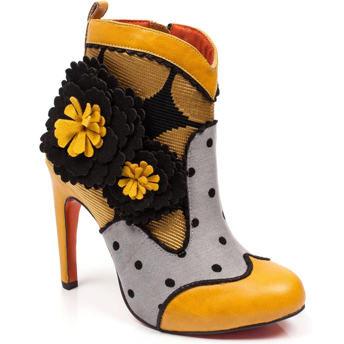 Last Word POETIC LICENCE Dotty Floral Heeled Boots
