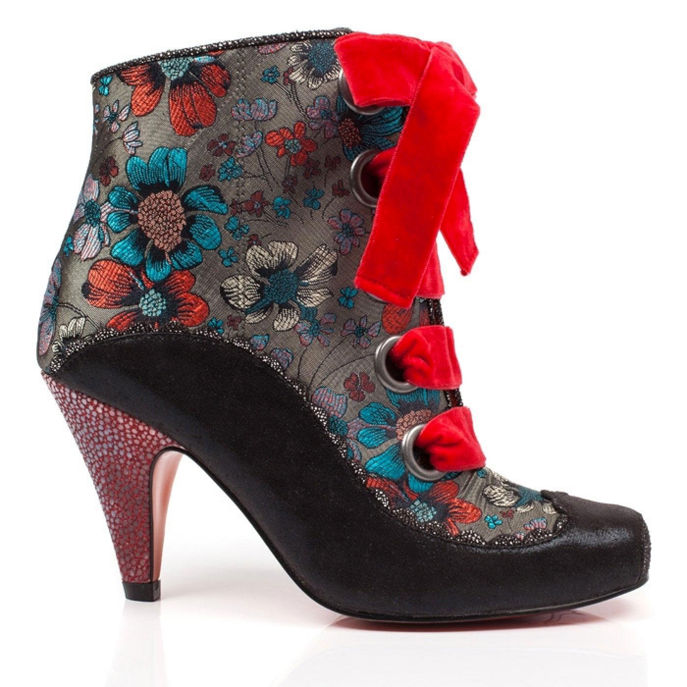 POETIC LICENCE Perennial Passion Retro Floral Heel Boots