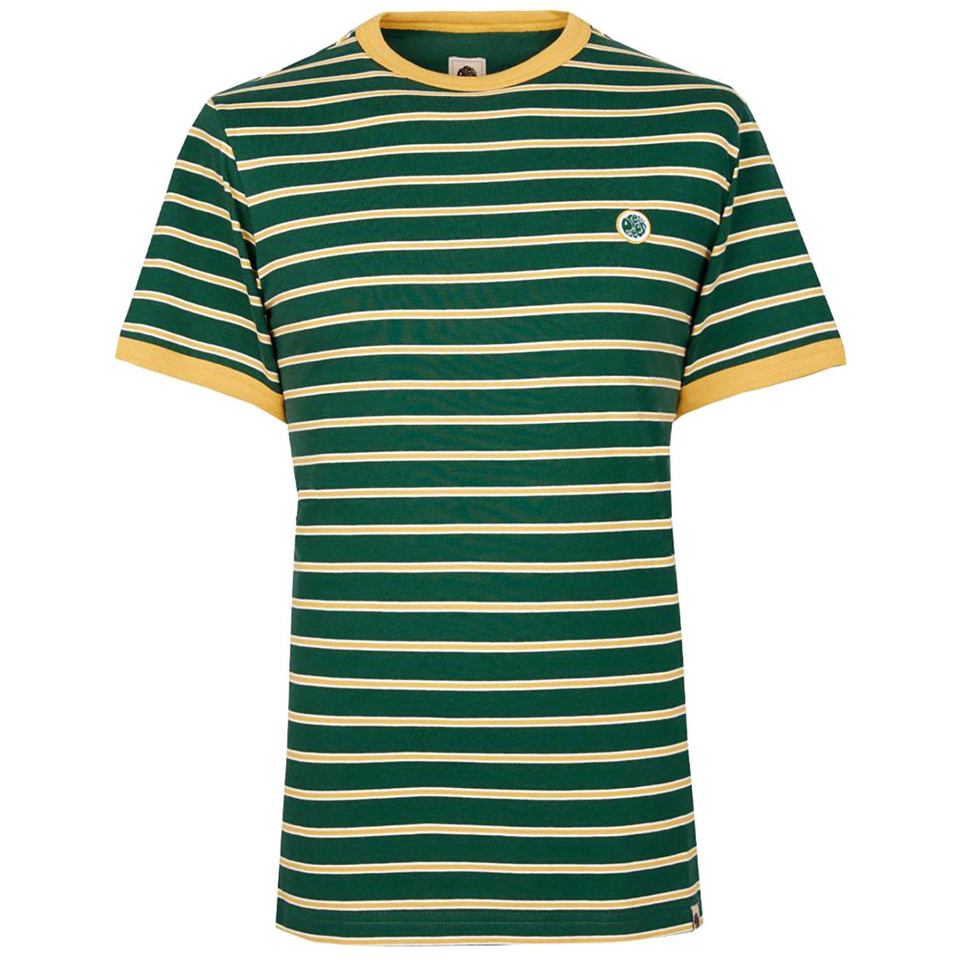 PRETTY GREEN Retro Contrast Stripe Ringer T-Shirt