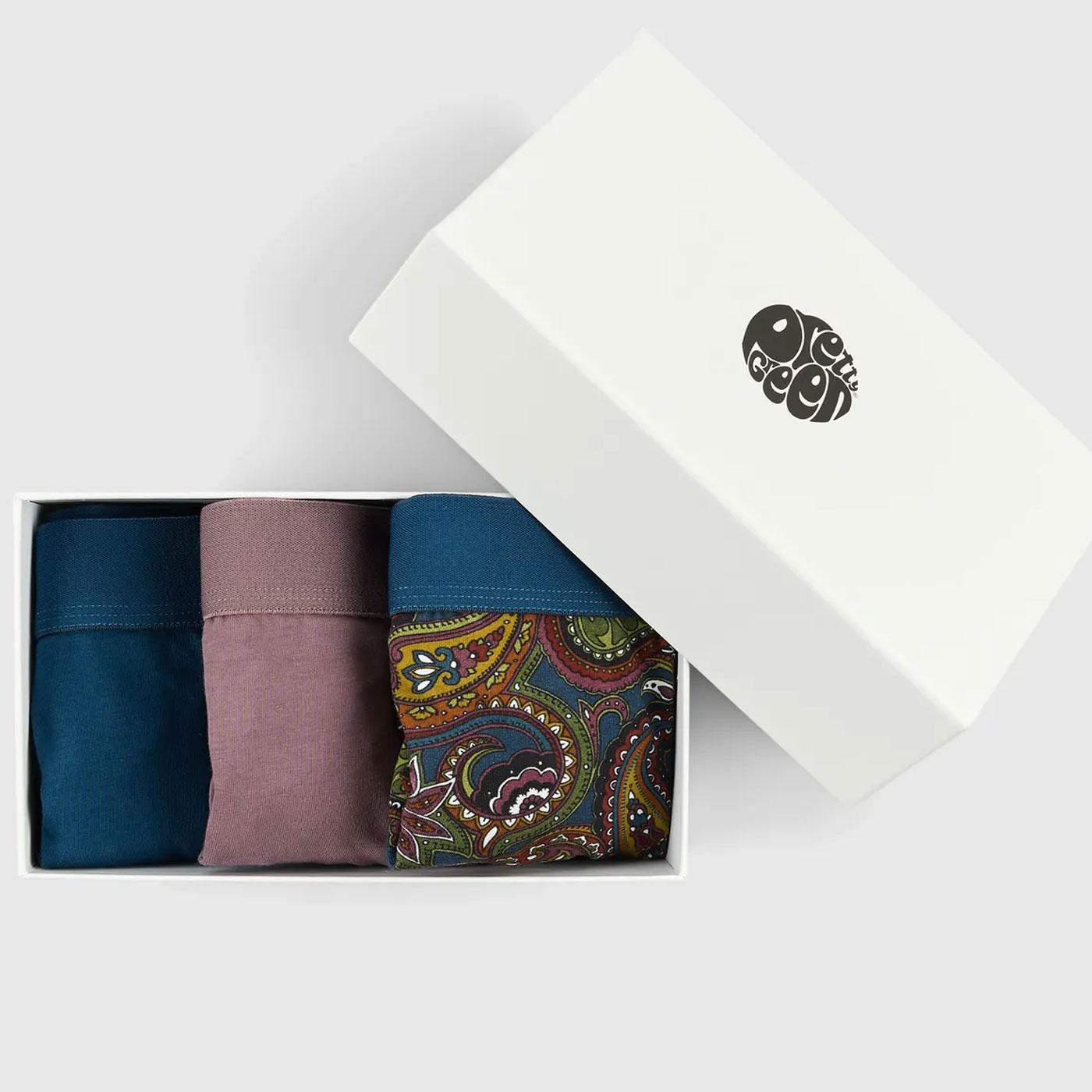 Pretty Green 15th Anniversary Paisley Boxed Boxers