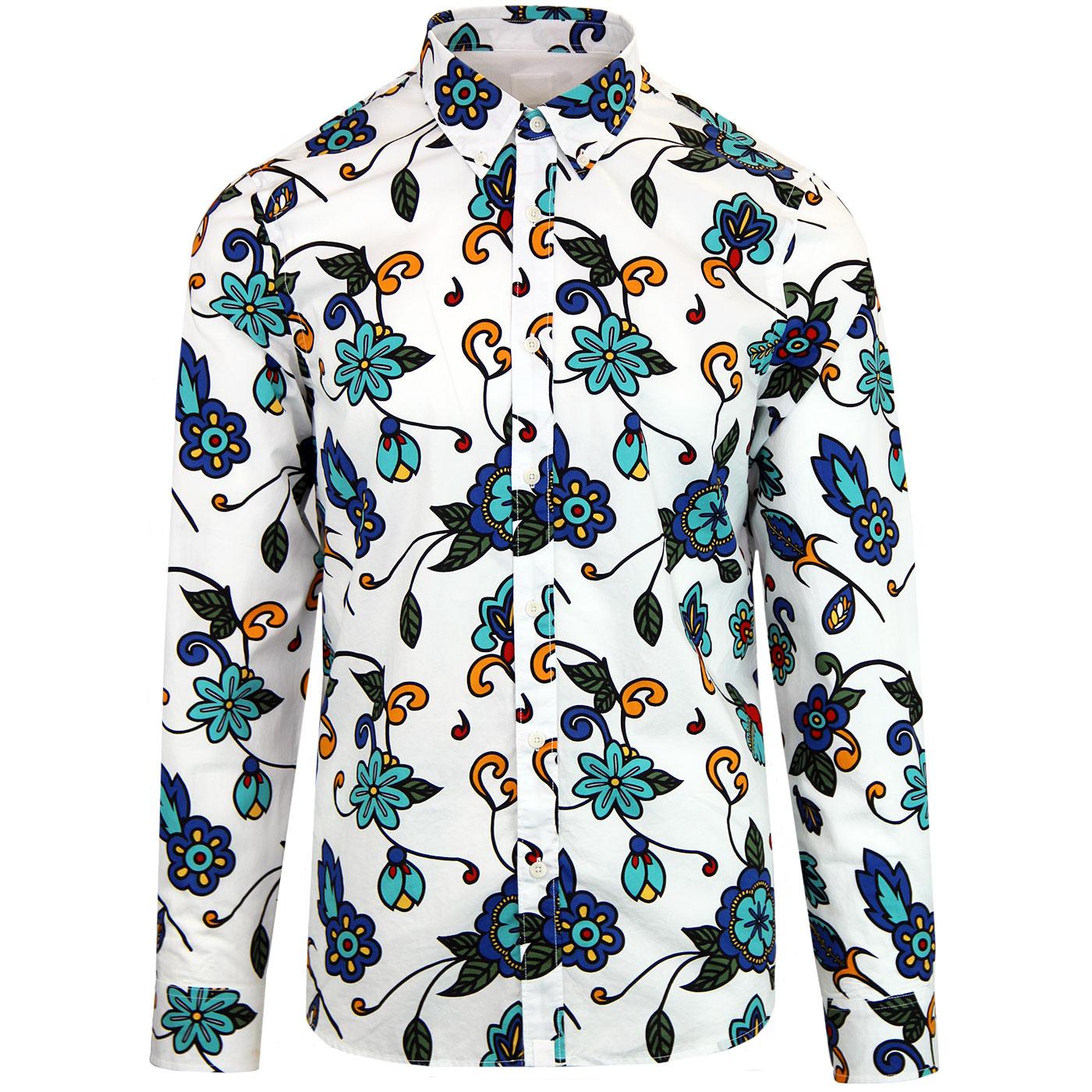 PRETTY GREEN X THE BEATLES Prudence Floral Shirt W