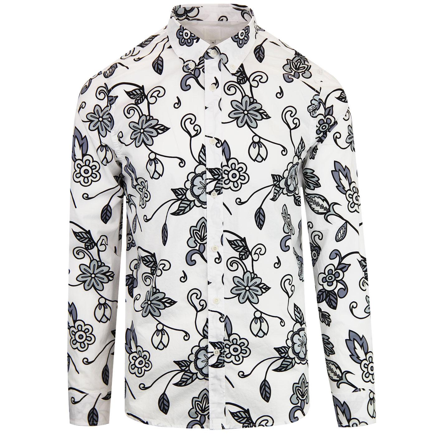 PRETTY GREEN X THE BEATLES Prudence Floral Shirt G