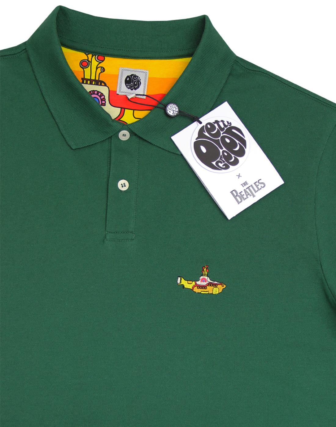 PRETTY GREEN x THE BEATLES Submarine Polo Top Green