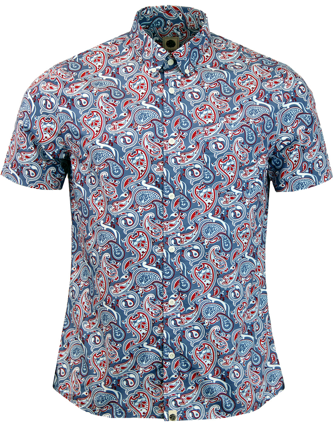 PRETTY GREEN Camley Paisley S/S Psychedelic Shirt