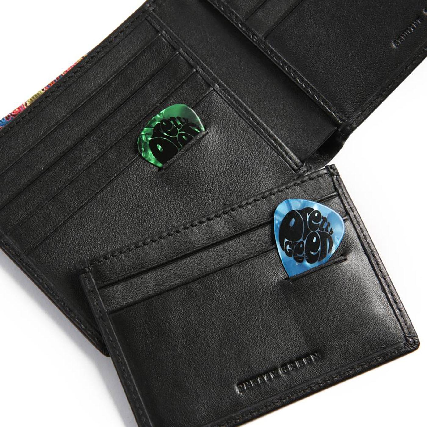 PRETTY GREEN Retro Wallet & Card Holder Gift Set Black