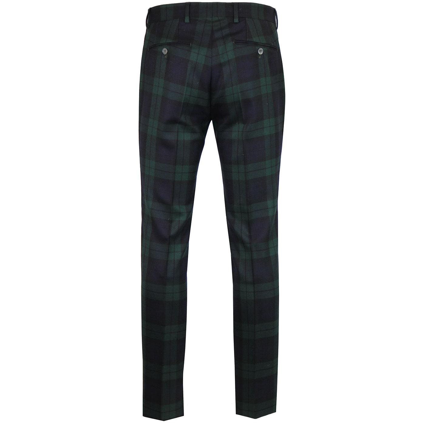 Wide leg trousers with tie - Green | Guts & Gusto